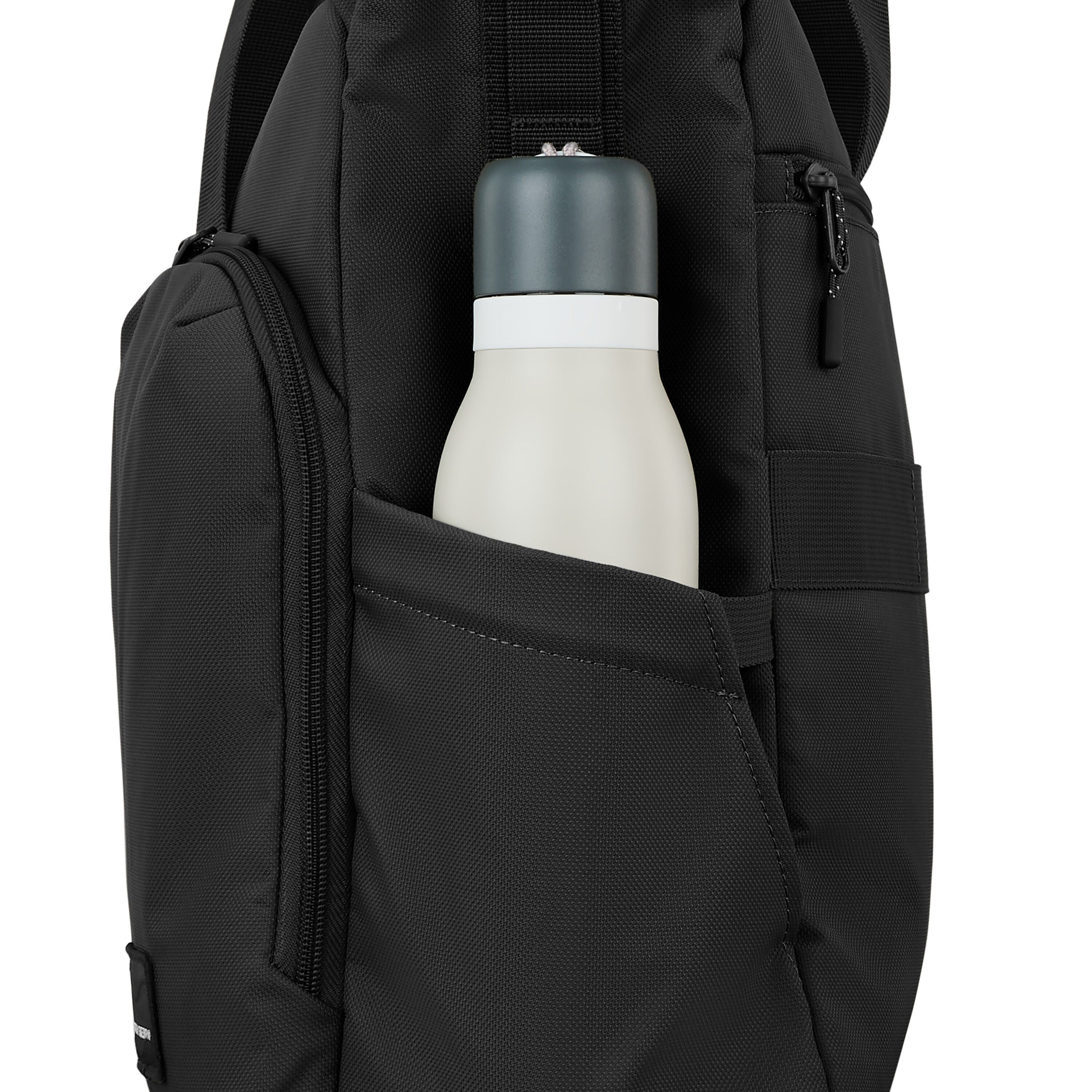 High Sierra Lineage Tote in Black — angle view 4