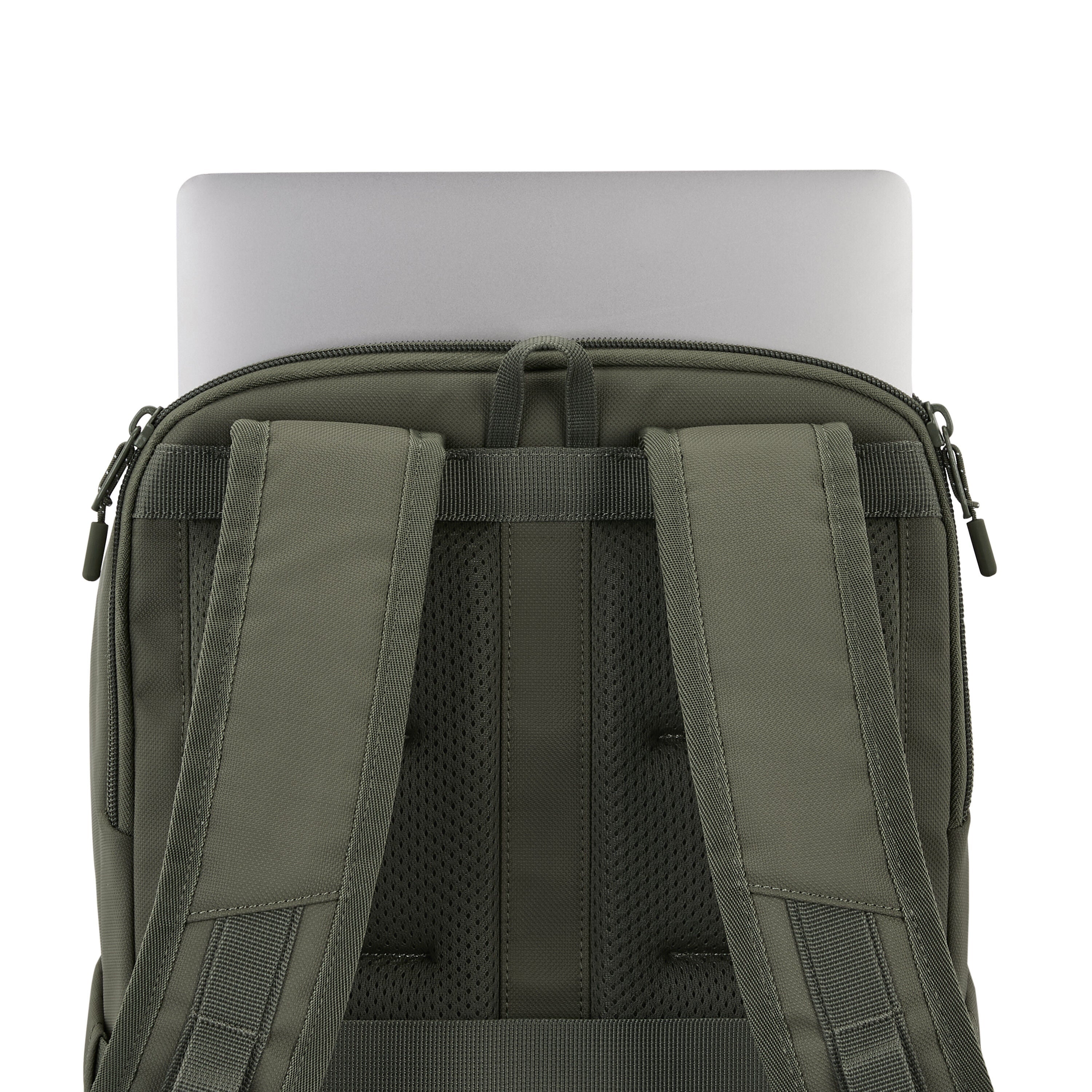 High Sierra Lineage Backpack in Olive — angle view 2