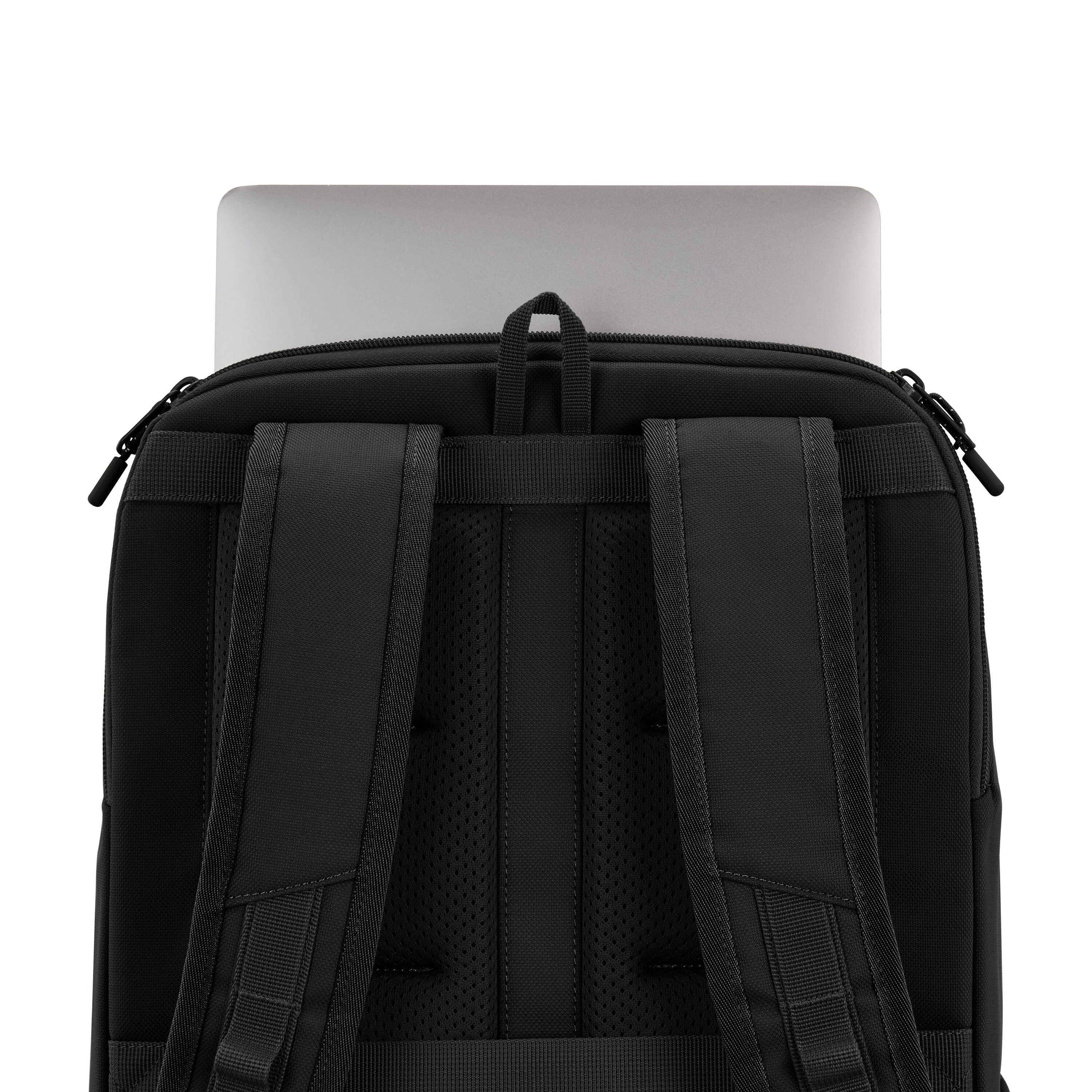 High Sierra Lineage Travel Backpack in Black — angle view 3
