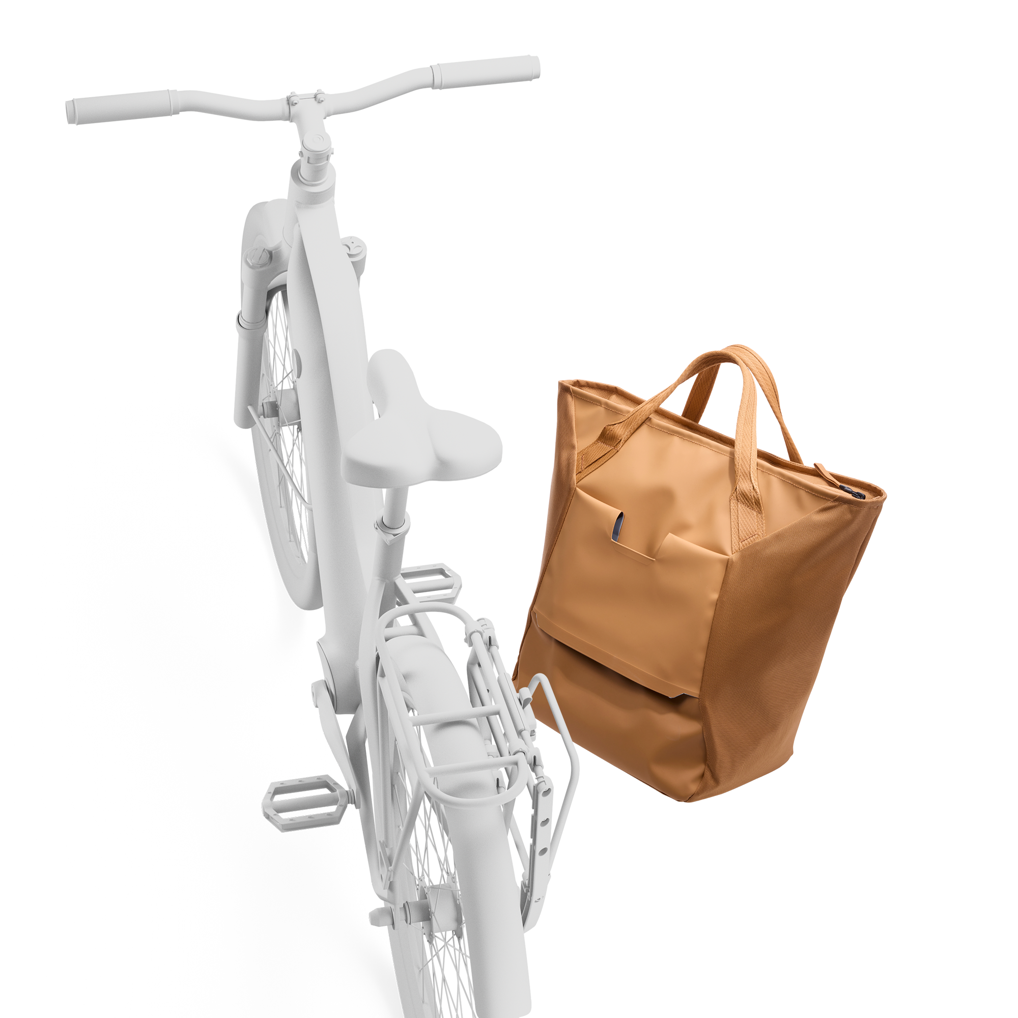 Thule Chasm Tote with InLock 25L in Dusted Orange — angle view 3 # color_Dusted Orange