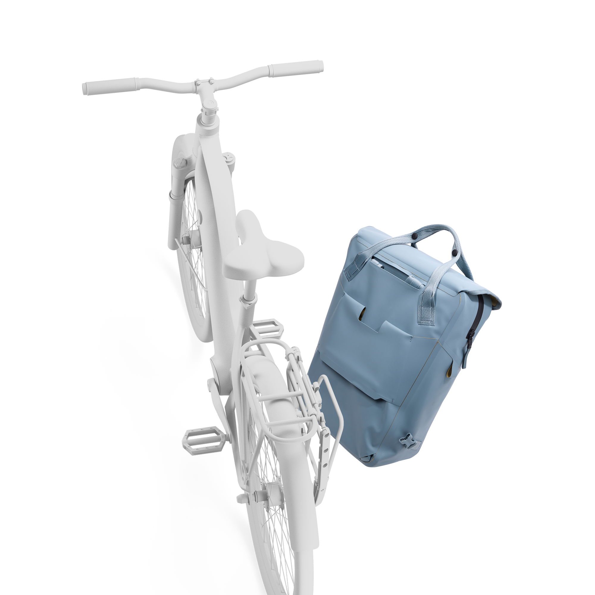 Thule Shield Backpack with InLock 23L in Mid Blue — angle view 3 # color_Mid Blue