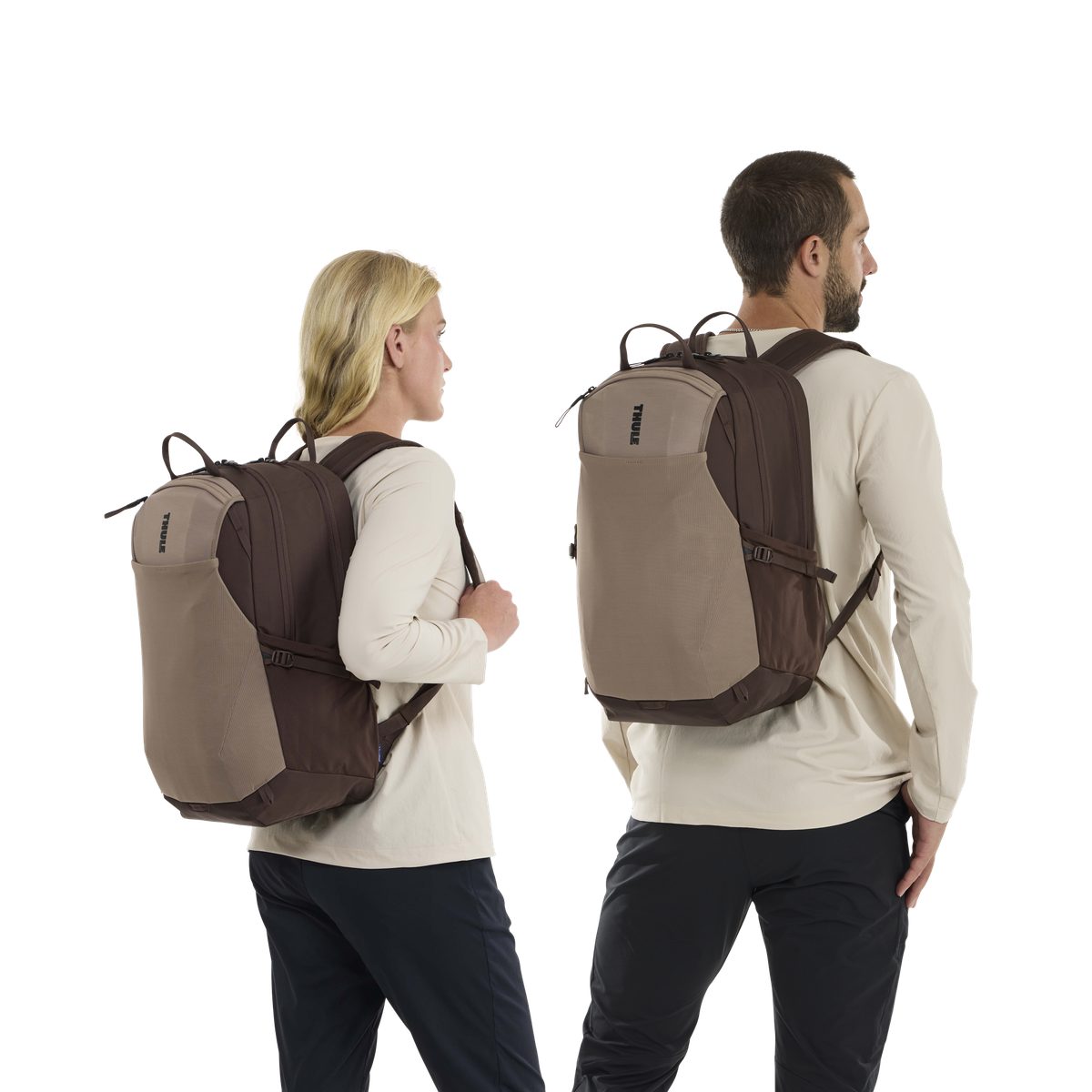Thule EnRoute Backpack 26L in Tinted Taupe/Nuanced Brown — lifestyle