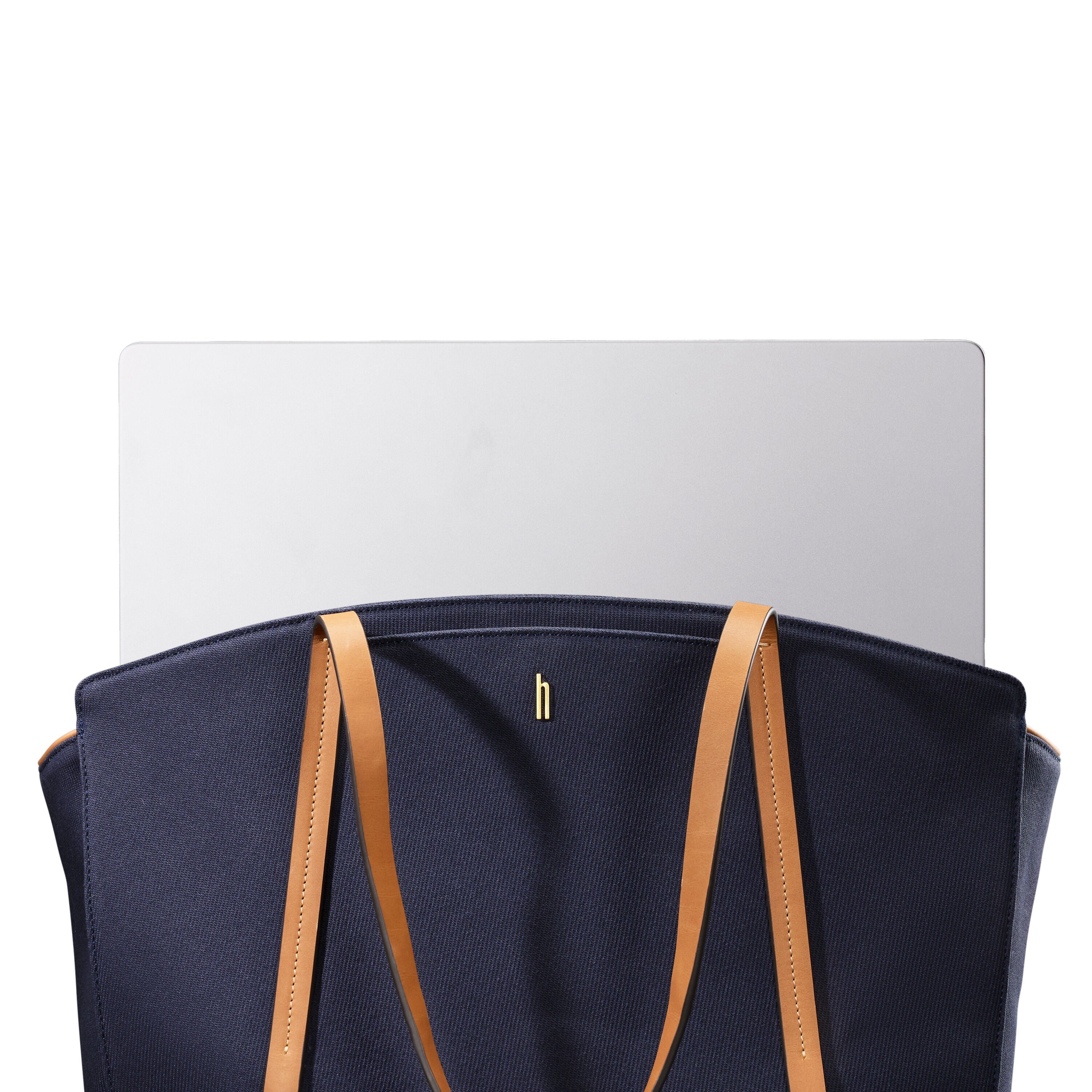 Hartmann Reserve Carryall Tote in Midnight Navy — angle view 3