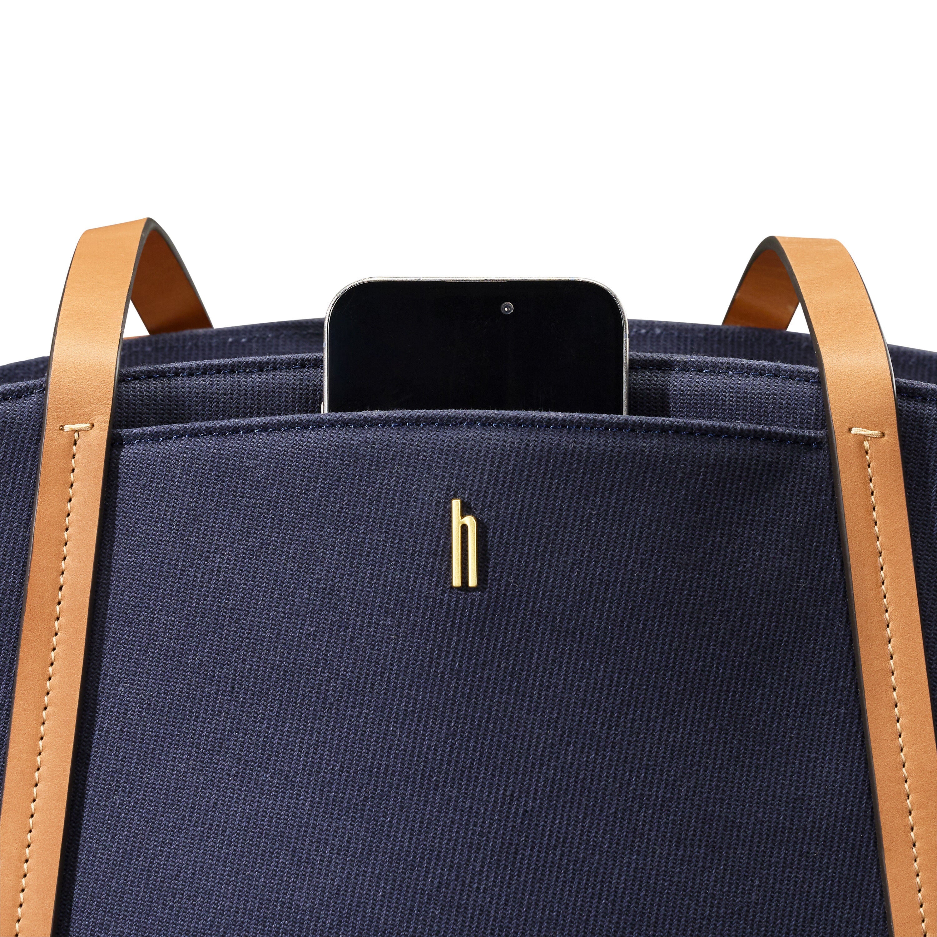 Hartmann Reserve Carryall Tote in Midnight Navy — angle view 2