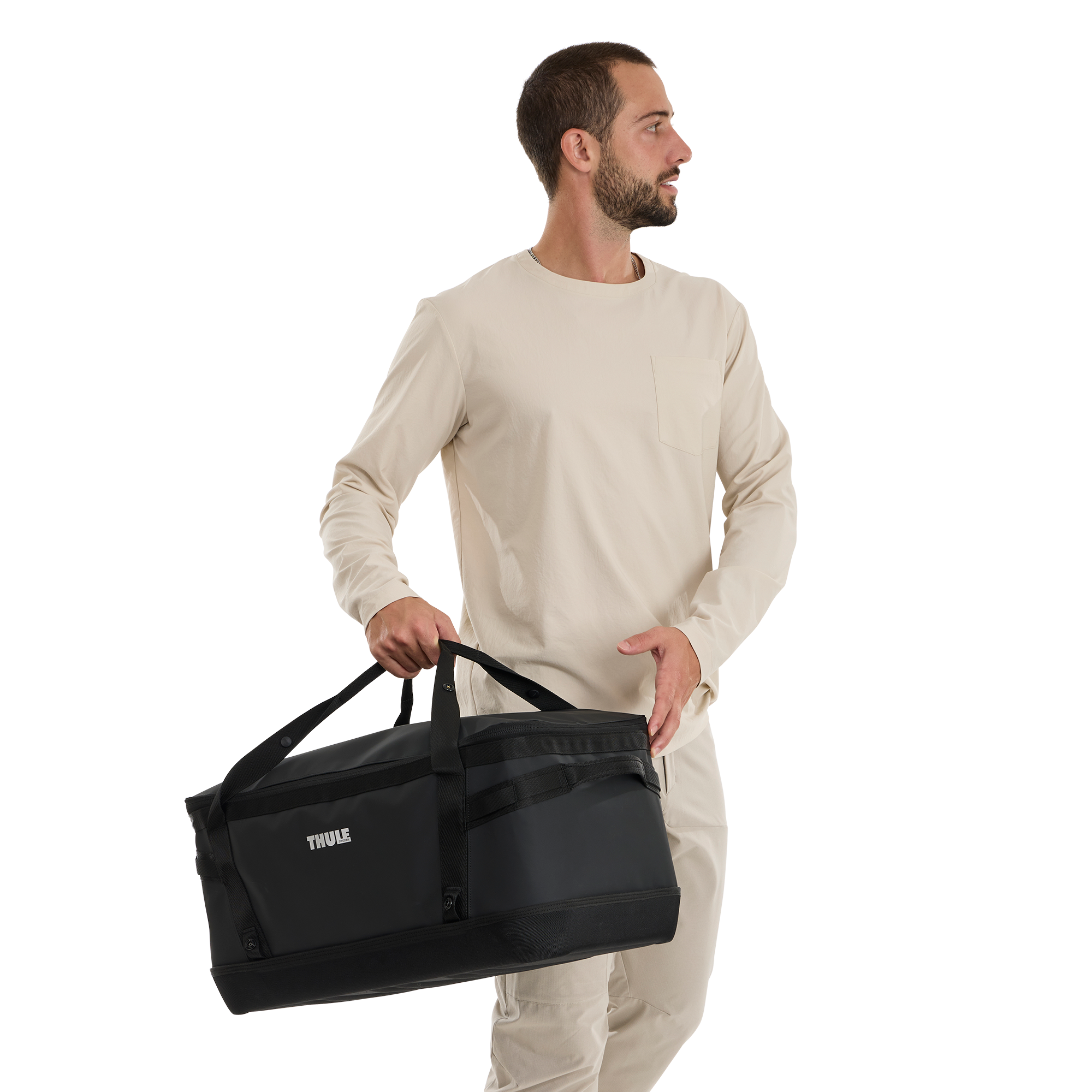 Thule Chasm Gear Hauler 55L in Black — lifestyle # color_Black