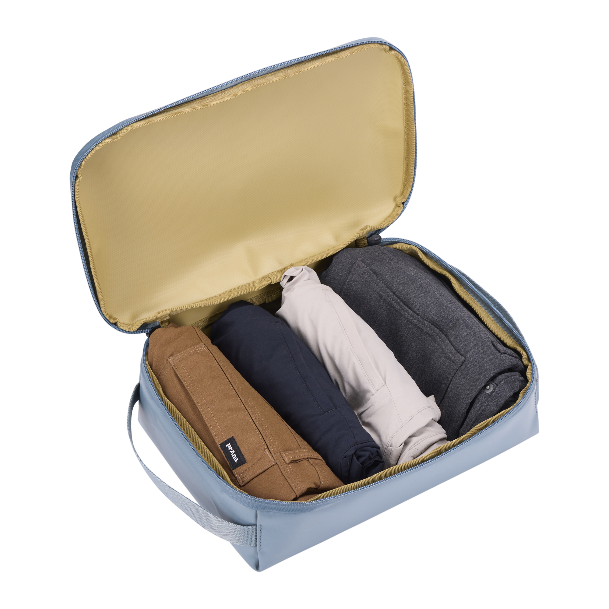 Thule Chasm Medium Gear Cube in Pond Gray — interior view # color_Pond Gray