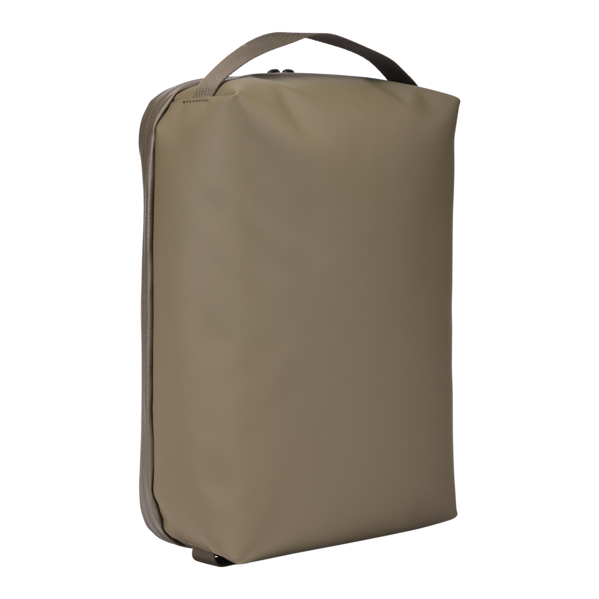 Thule Chasm Medium Gear Cube in Deep Khaki — back view # color_Deep Khaki