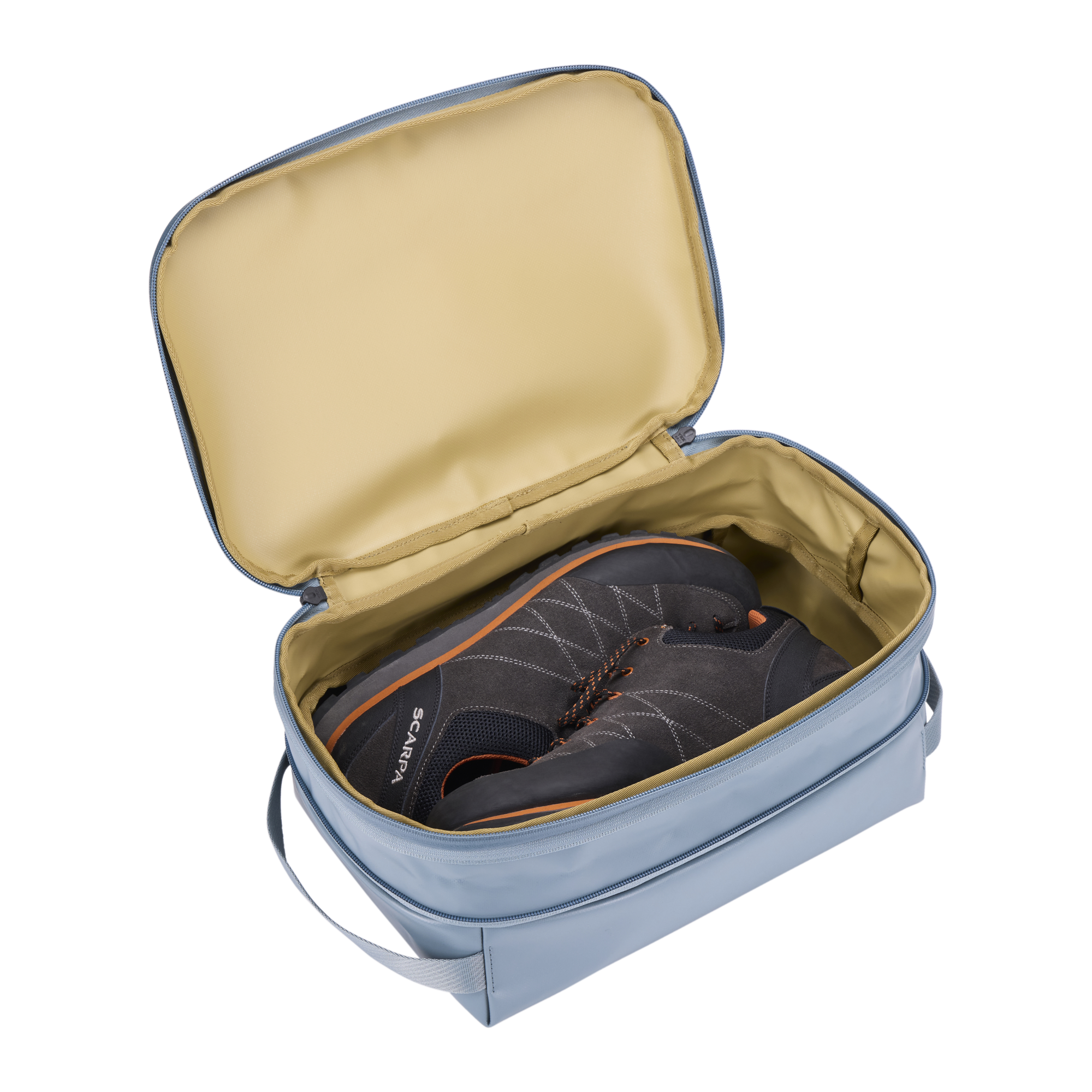 Thule Chasm Large Gear Cube in Pond Gray — interior view # color_Pond Gray