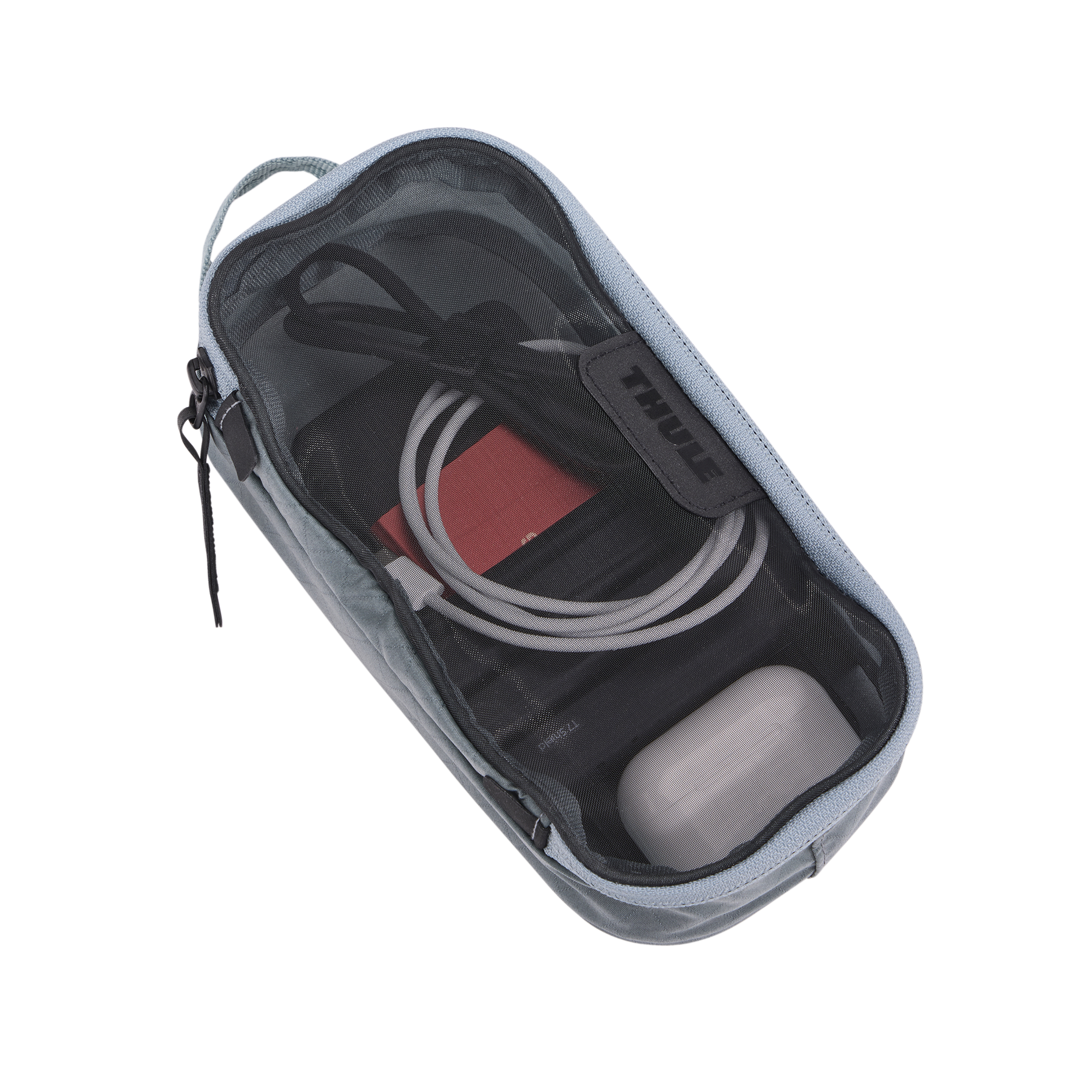 Thule Packing Cube- Xsmall in Pond Gray — interior view # color_Pond Gray
