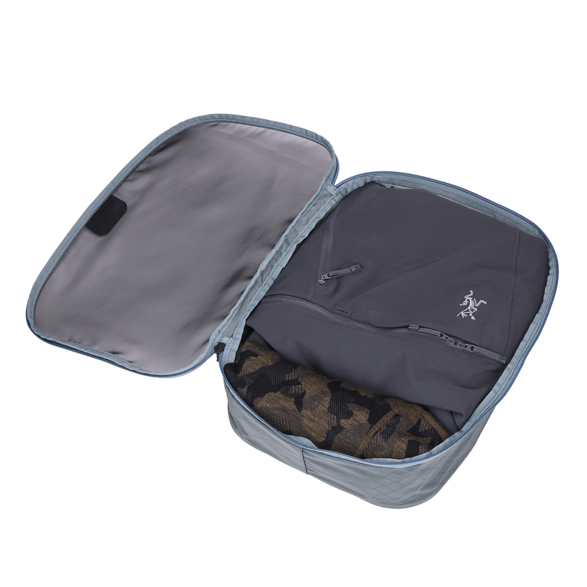 Thule Packing Cube Medium in Pond Gray — interior view # color_Pond Gray