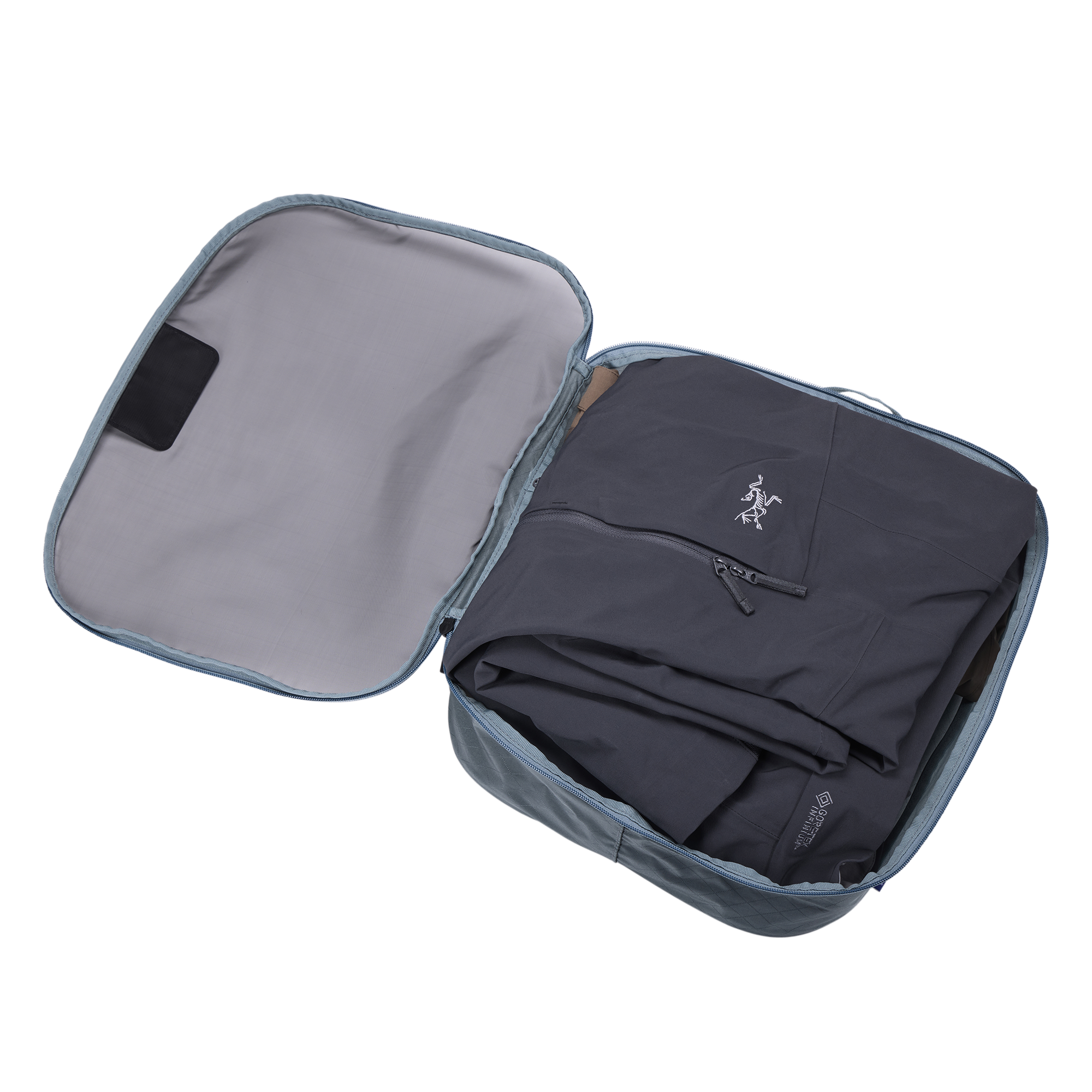Thule Packing Cube Large in Pond Gray — interior view # color_Pond Gray