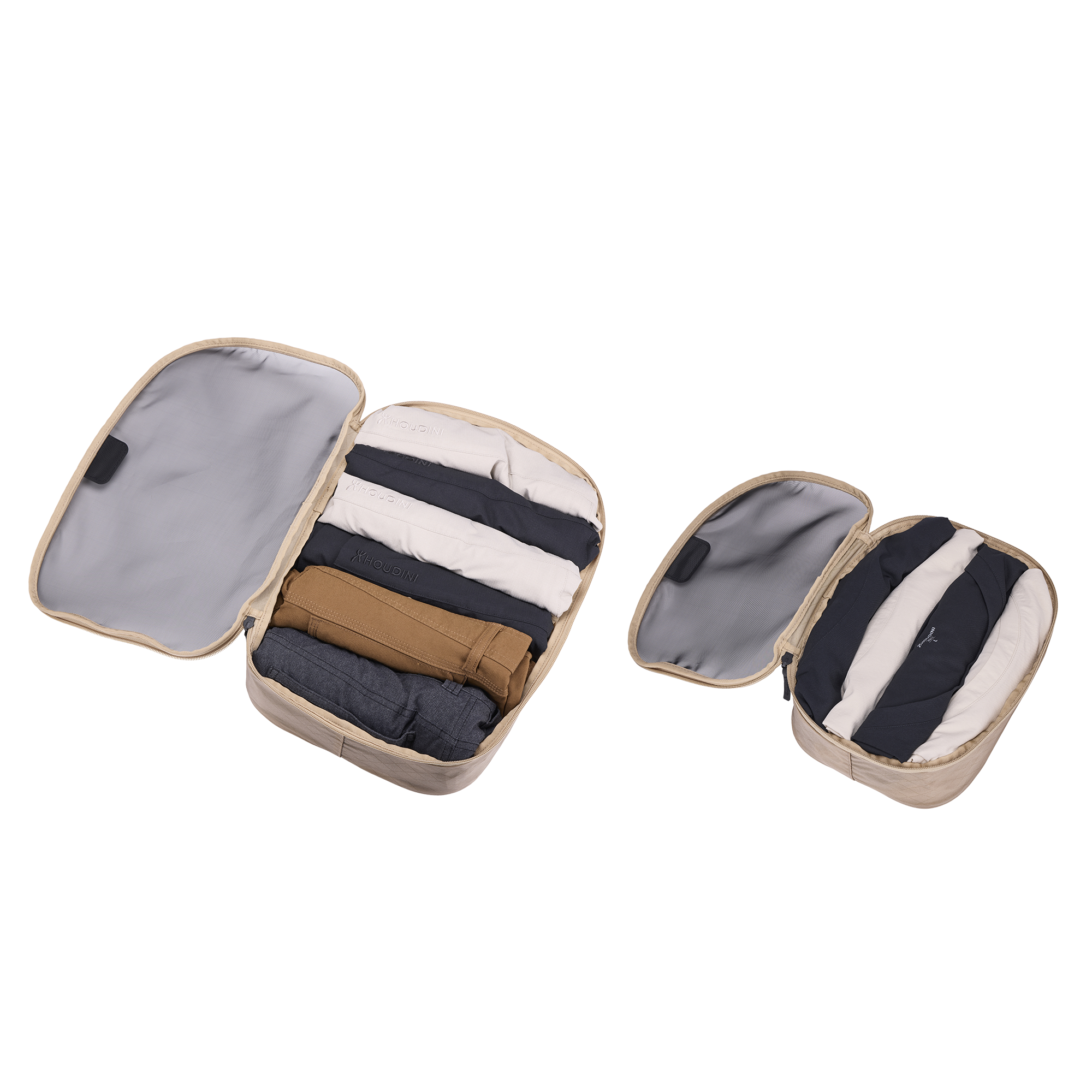 Thule Packing Cube Set in Gentle Beige — interior view # color_Gentle Beige