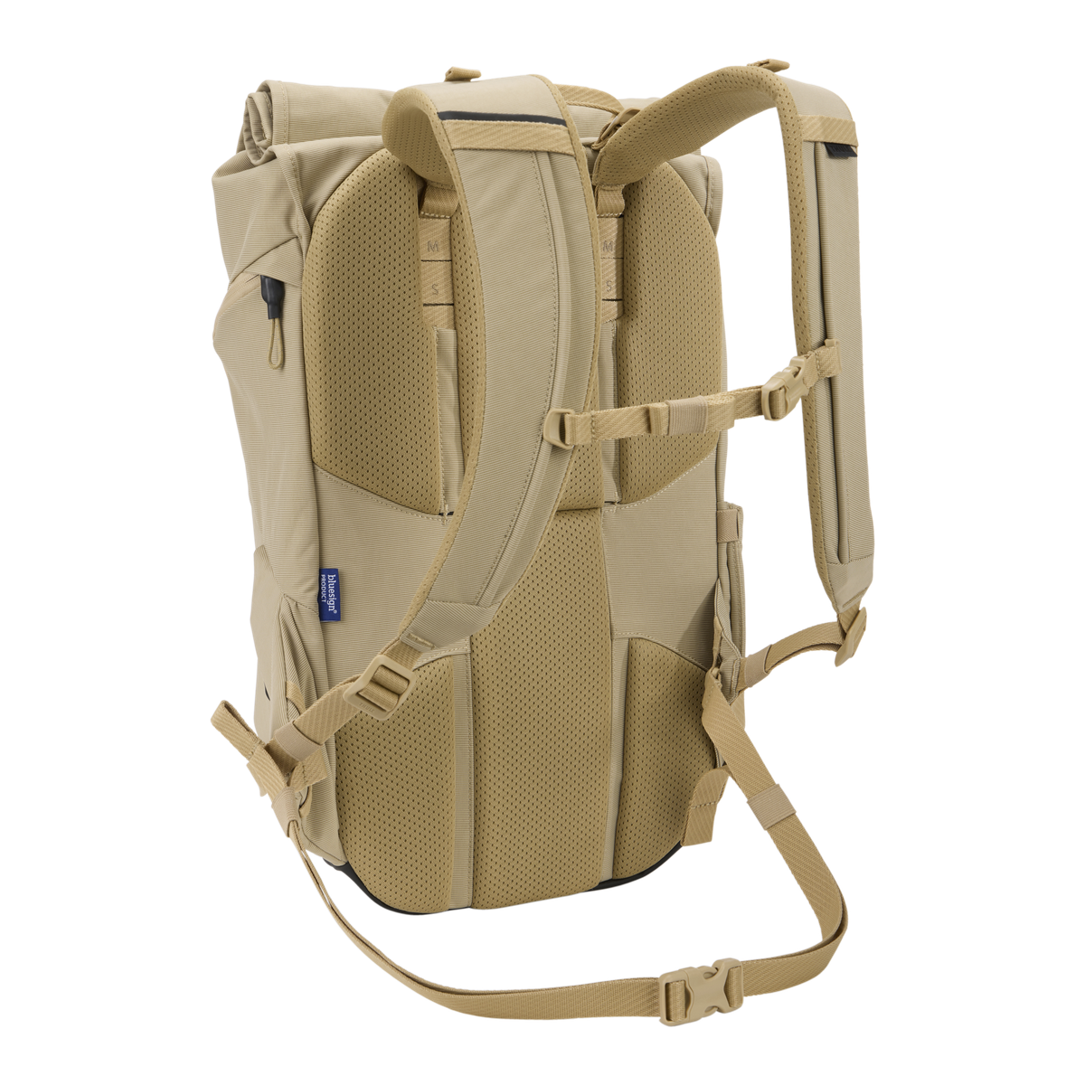 Thule Paramount Bike Commute Backpack 20L in Gentle Beige — back view
