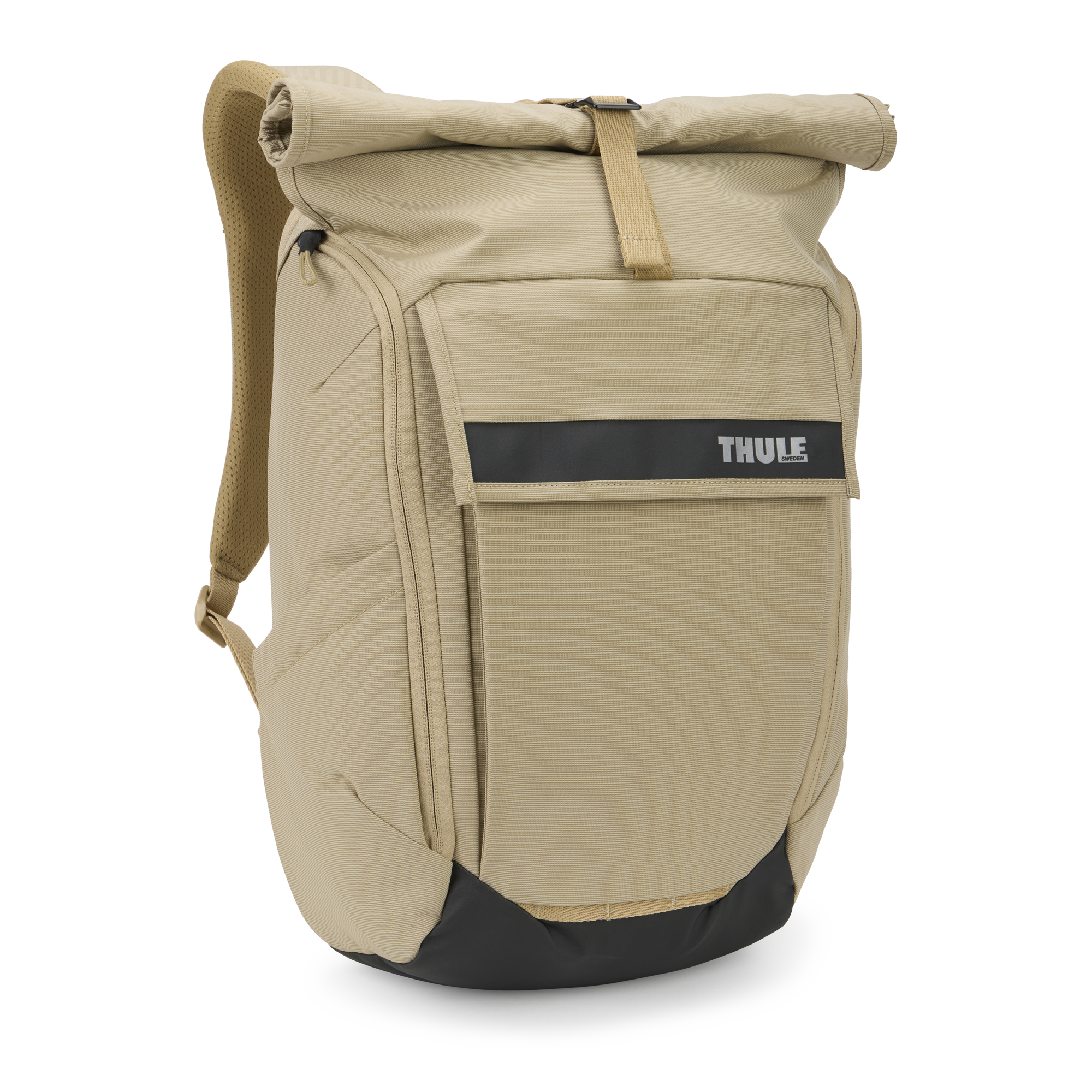 Thule Paramount Backpack 24L in Gentle Beige — front view # color_Gentle Beige