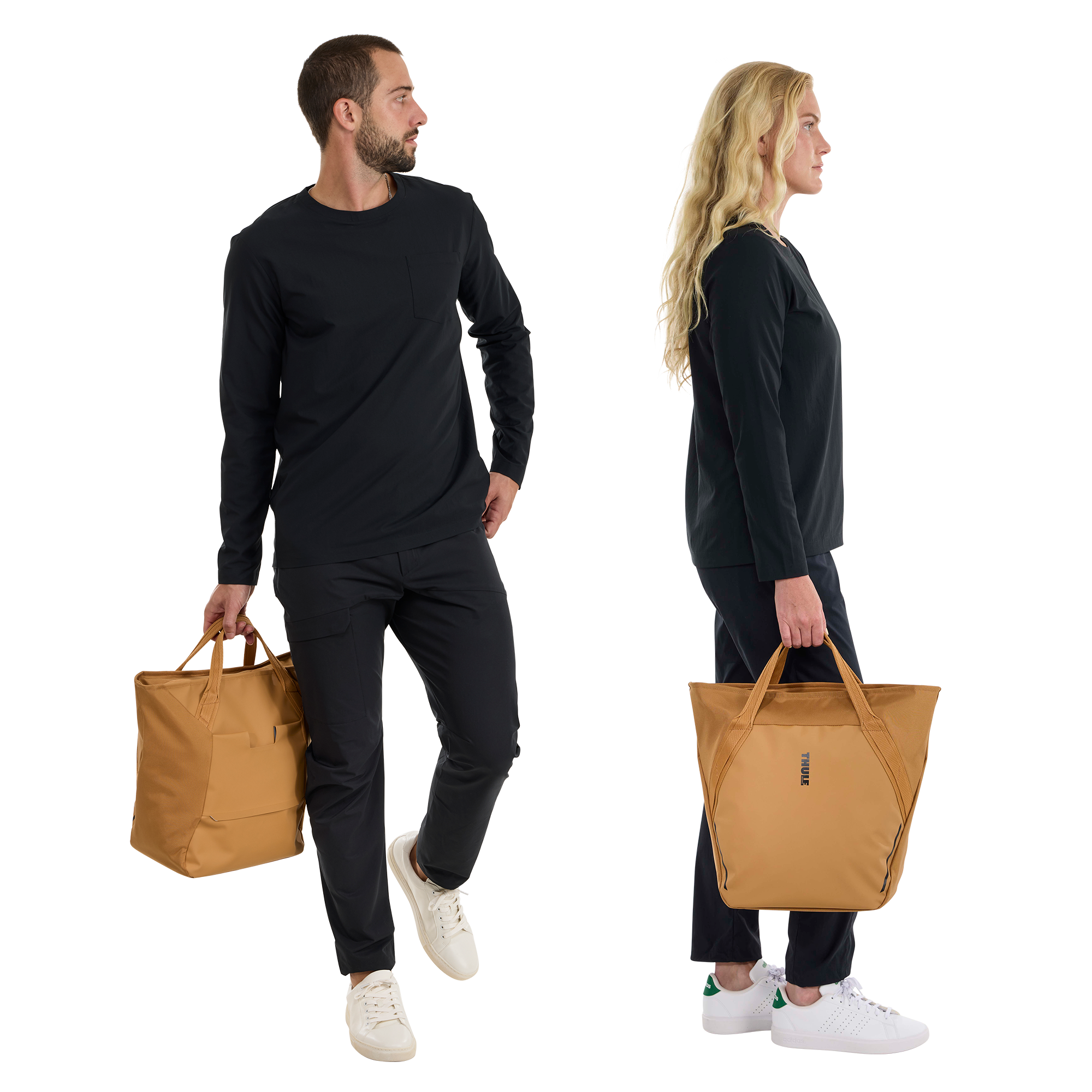 Thule Chasm Tote with InLock 25L in Dusted Orange — lifestyle # color_Dusted Orange