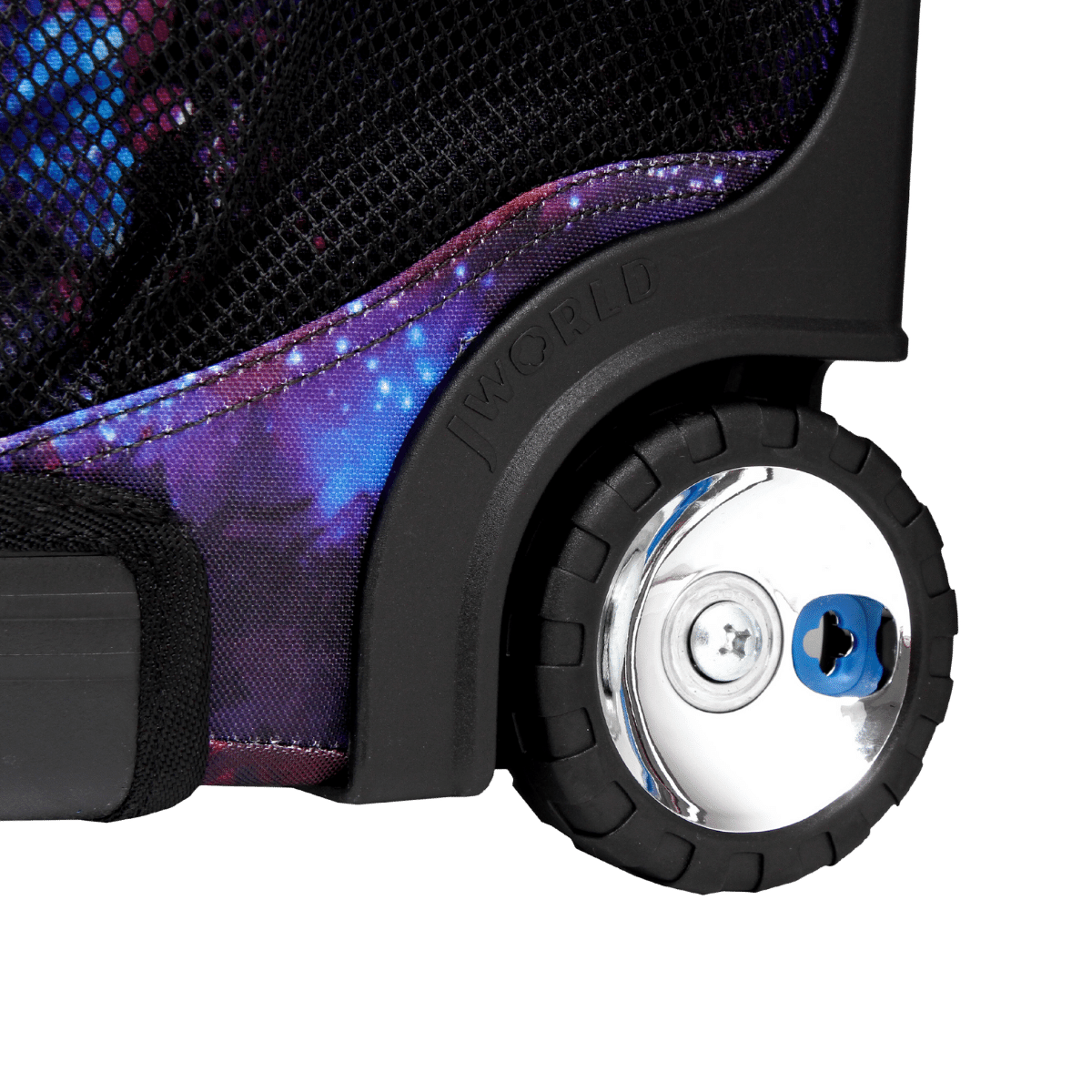 J World Sundance Laptop Rolling Backpack (20 Inch) in Galaxy — front view 6 # color_Galaxy
