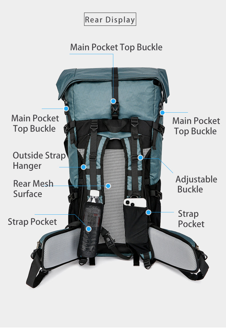 Royal Mountain 40L X-PAC Hiking Backpack, view 10