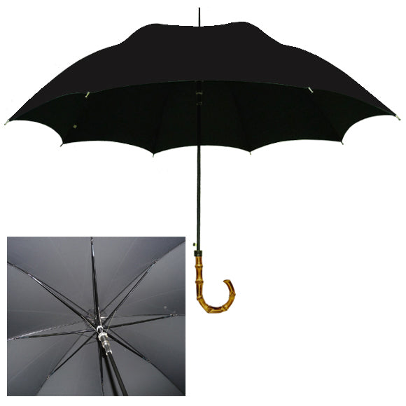 Vista 9910 Bamboo Umbrella in Black — front view