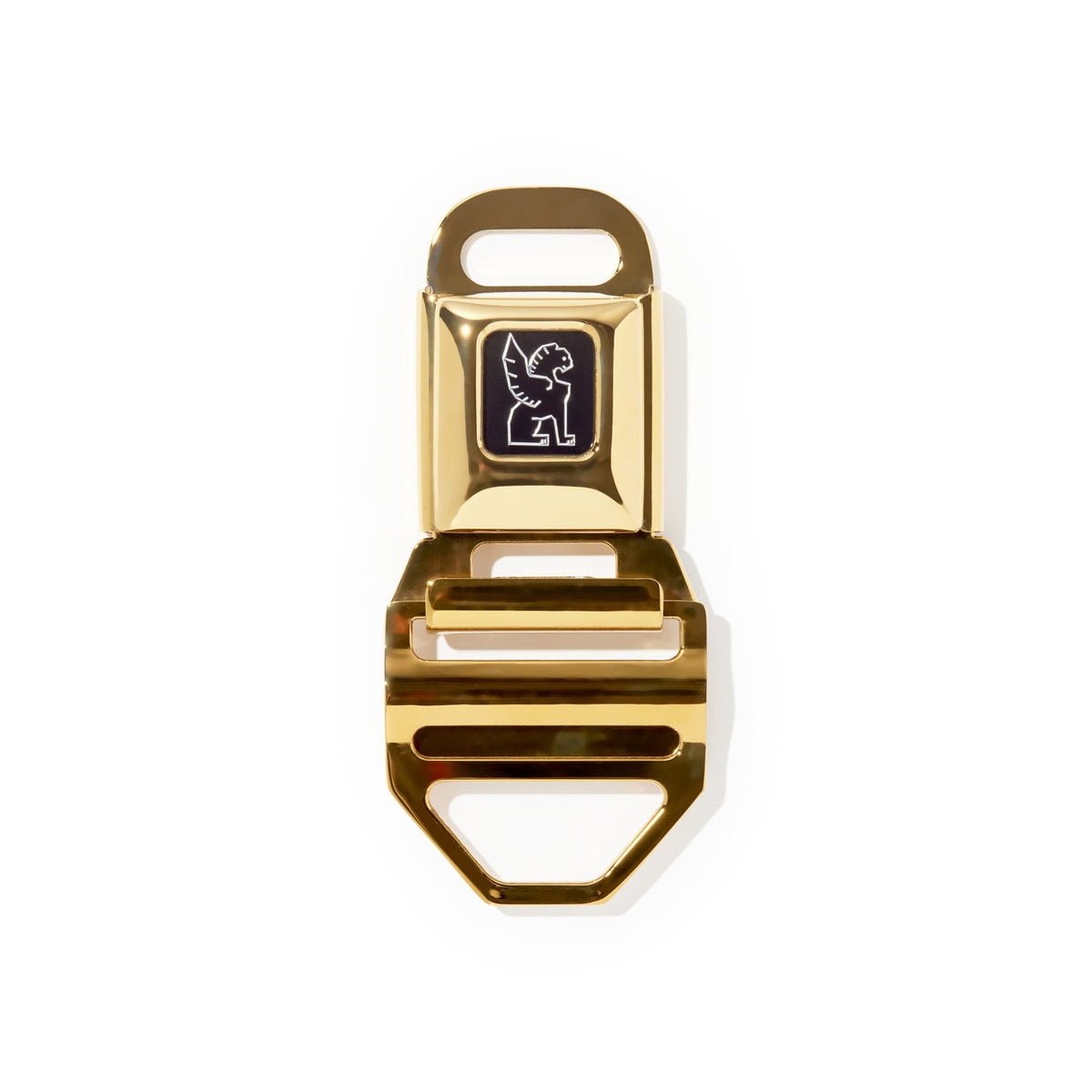Chrome Industries Seatbelt Buckle Large (2") in Gold — front view