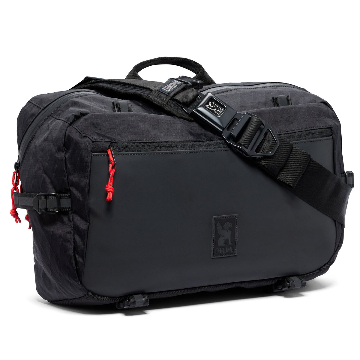 Chrome Industries Kadet Max Sling Bag 15L in Black XRF — front view