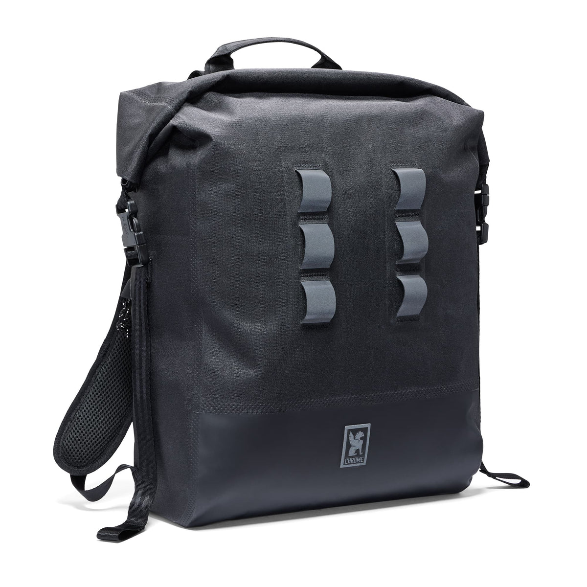 Chrome Industries Urban Ex Rolltop 30L Backpack in Black — angle view 2