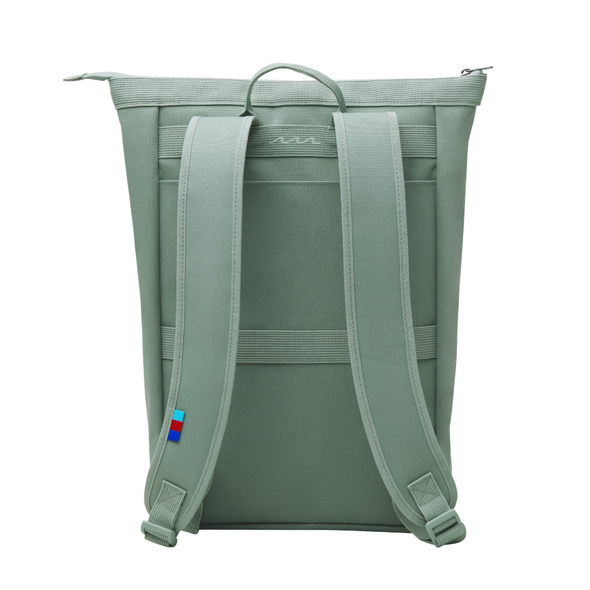 GotBag No! Rolltop Backpack (Sustainable) in Reef — back view