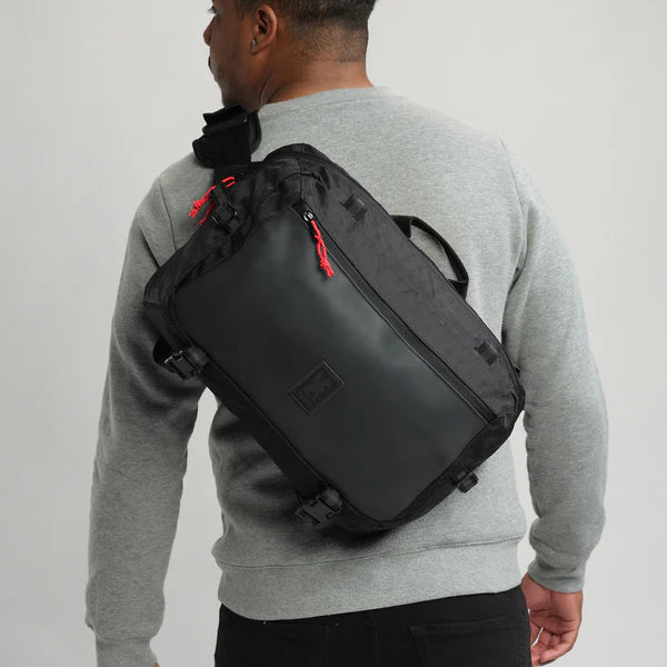 Chrome Industries Kadet Max 15L sling bag – olive green, side view