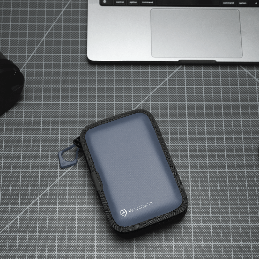 WANDRD Memory Card Case in Aegean Blue — angle view 3