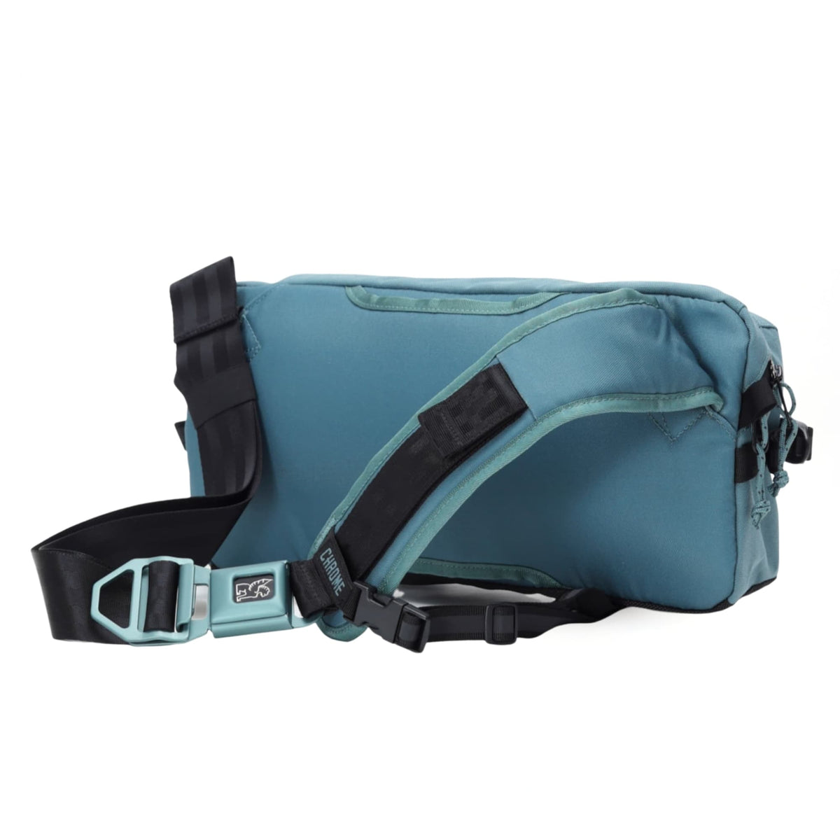 Chrome Industries Kadet Sling Bag 9L in Steel Blue — back view