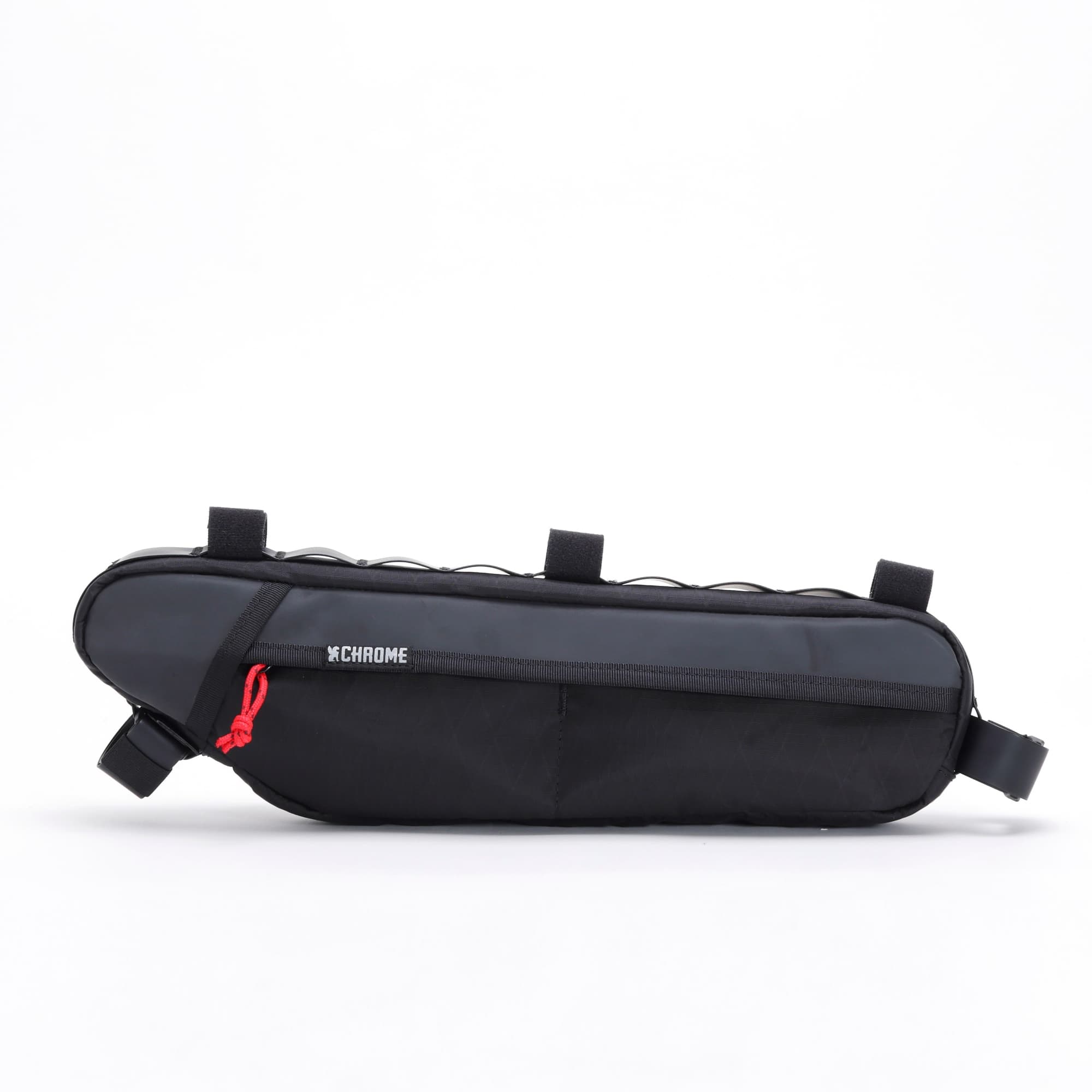 Chrome Industries Holman Frame Bag S/M in Black XRF — back view