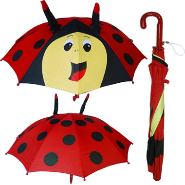 Vista 2032 Lily Ladybug Umbrella in Red — front view