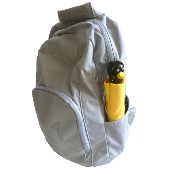 Vista 2037 Kid's Backpack Umbrella in Yellow Penguin — lifestyle # color_Yellow Penguin