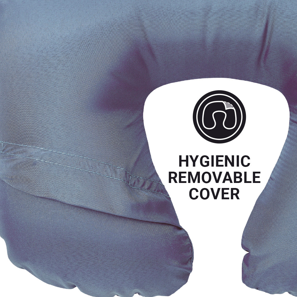 Go Travel Classic Neck Pillow in Blue — angle view 3