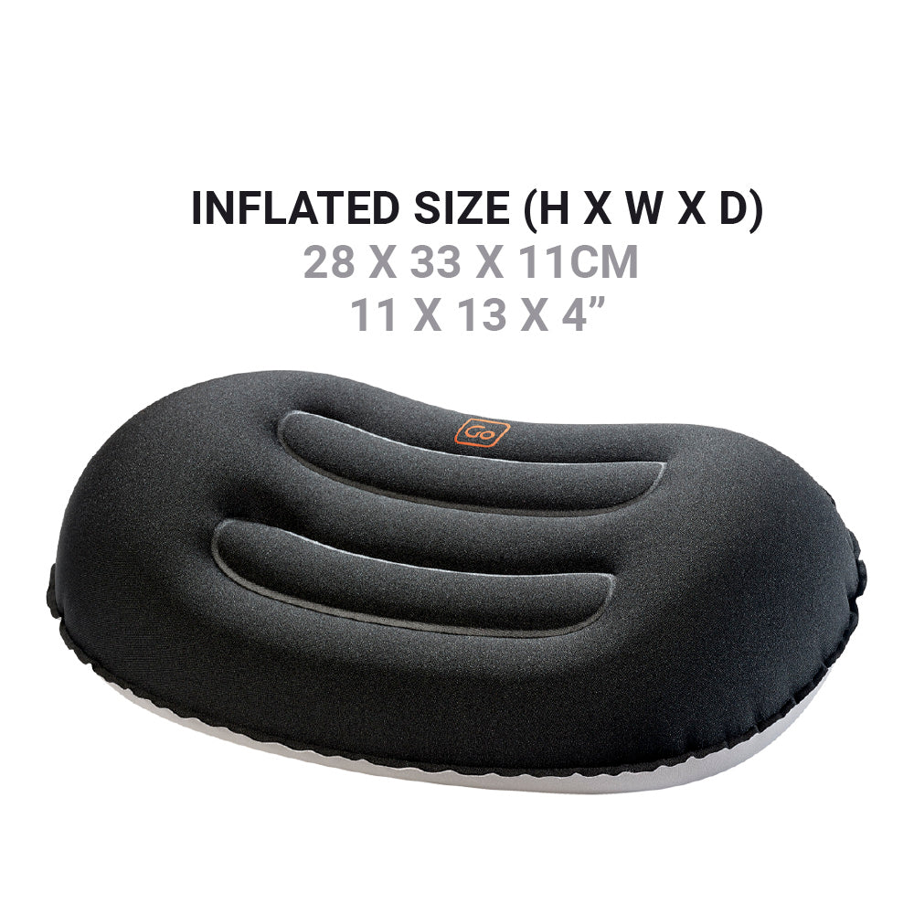 Go Travel Compact Universal Pillow in Black — lifestyle