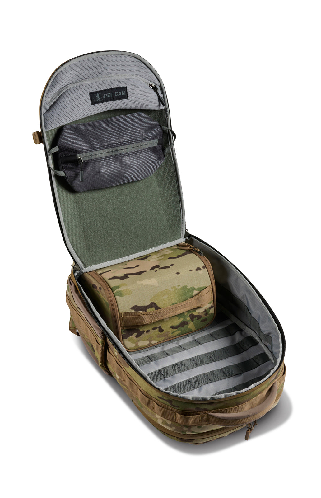 Pelican Aegis 25L Tactical Travel Pack in MultiCam — interior view