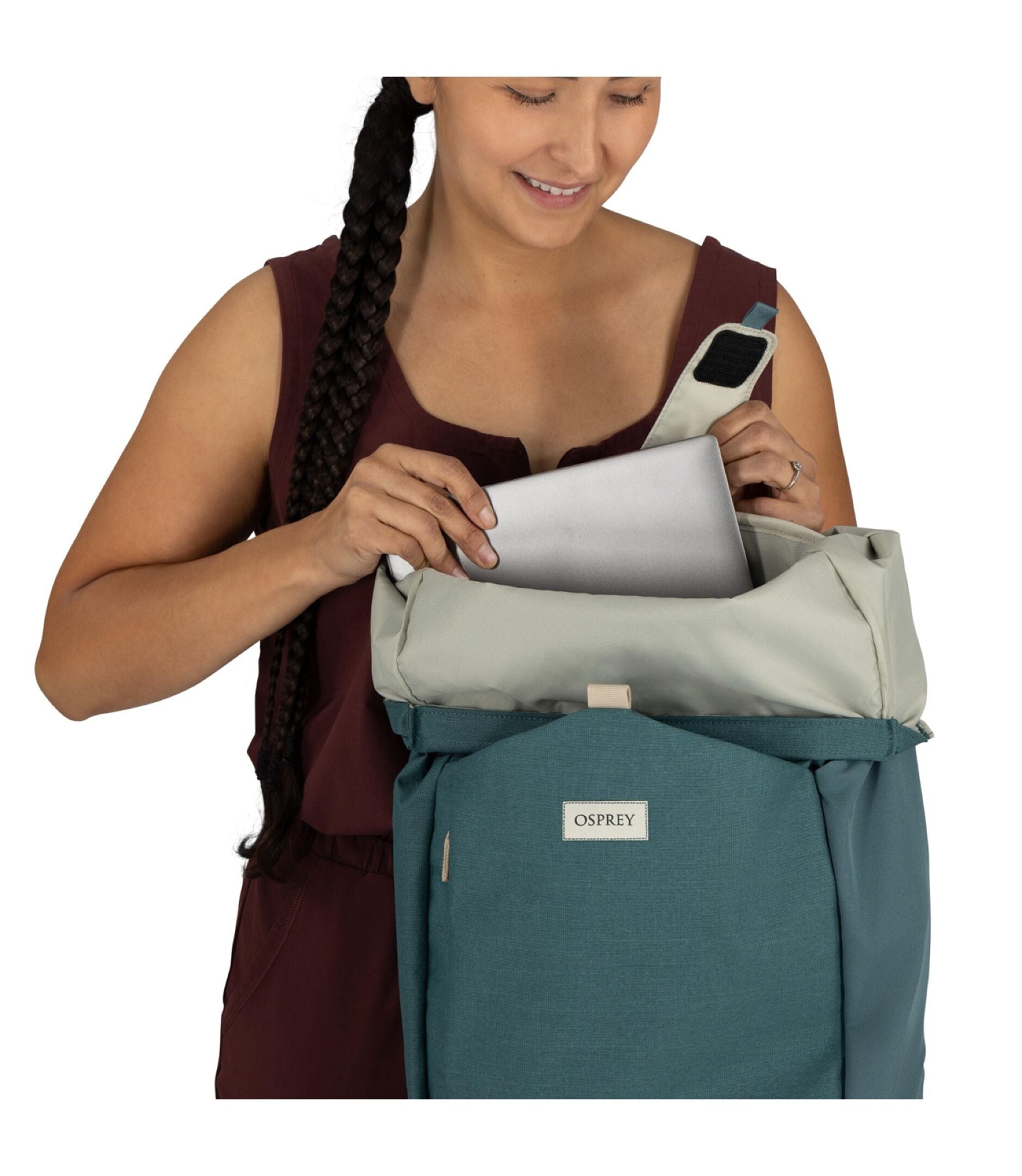 osprey arcane roll top backpack Osprey Arcane Roll Top Backpack Cascade Blue 24 L