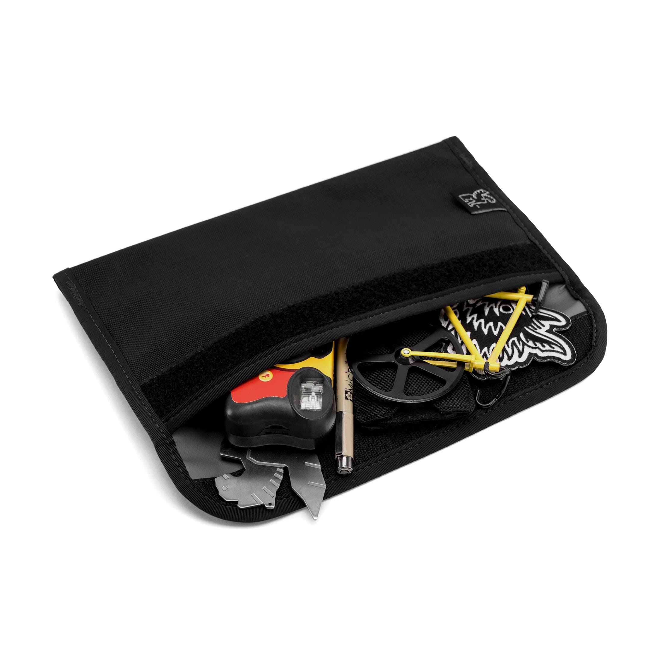 Chrome Industries Large Utility Pouch in Black — detail view