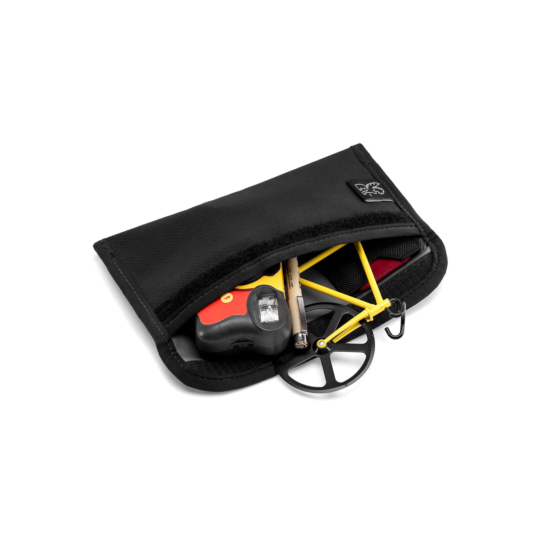 Chrome Industries Small Utility Pouch in Black — back view