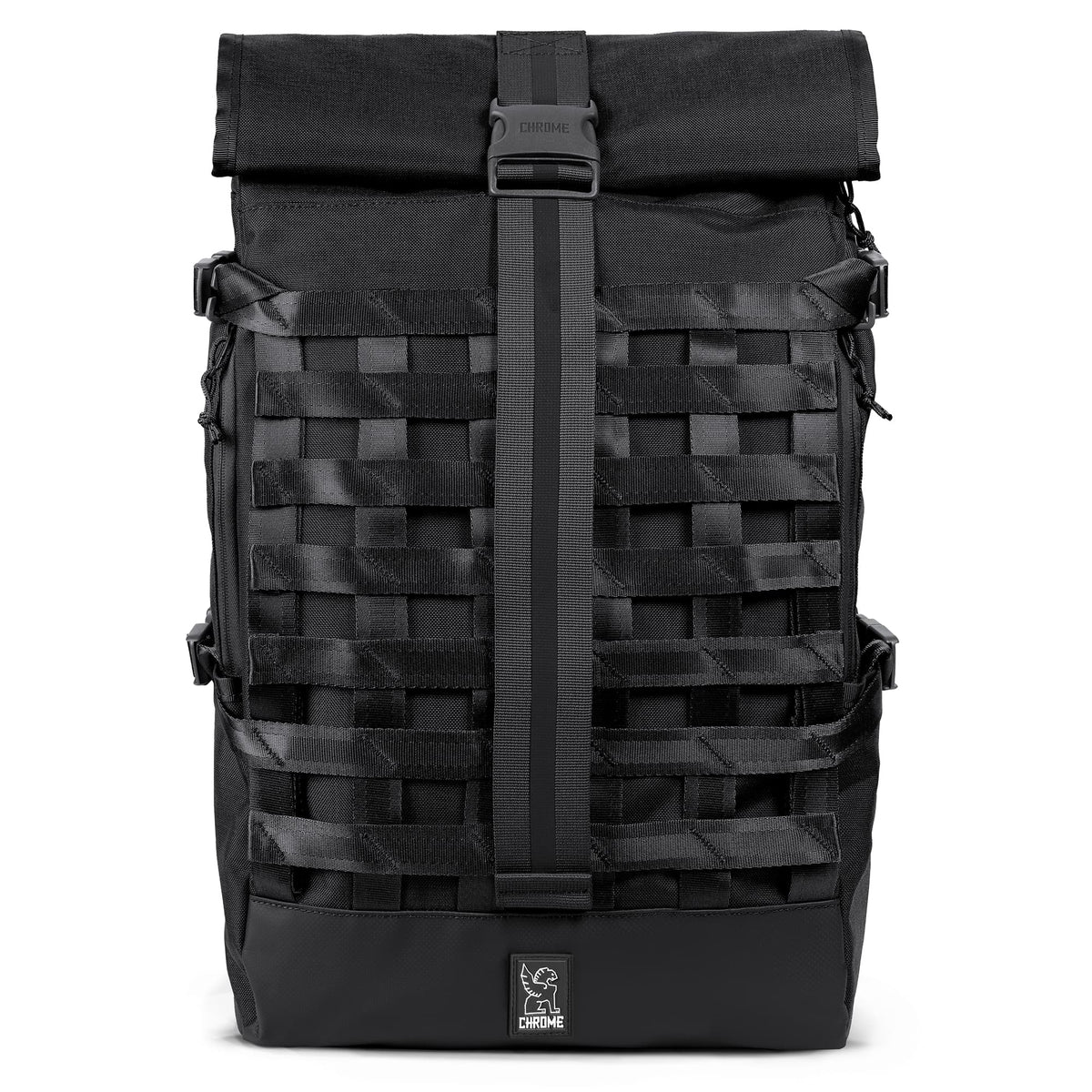 Chrome Industries Barrage Pack 34L in Black — back view