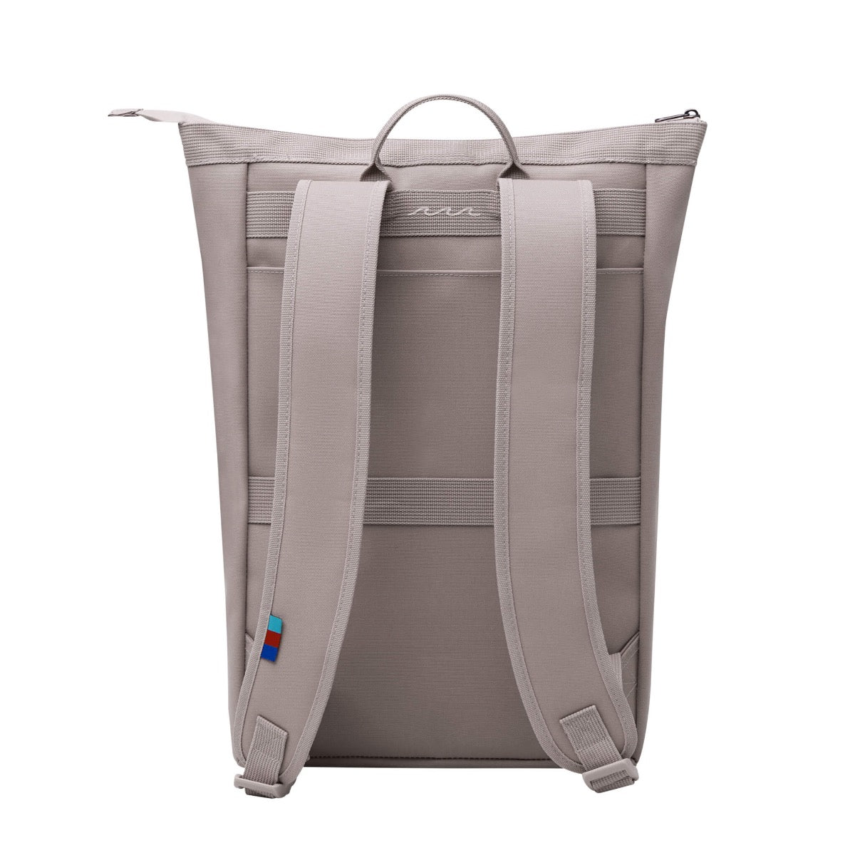 GotBag No! Rolltop Backpack (Sustainable) in Sea Horse — back view