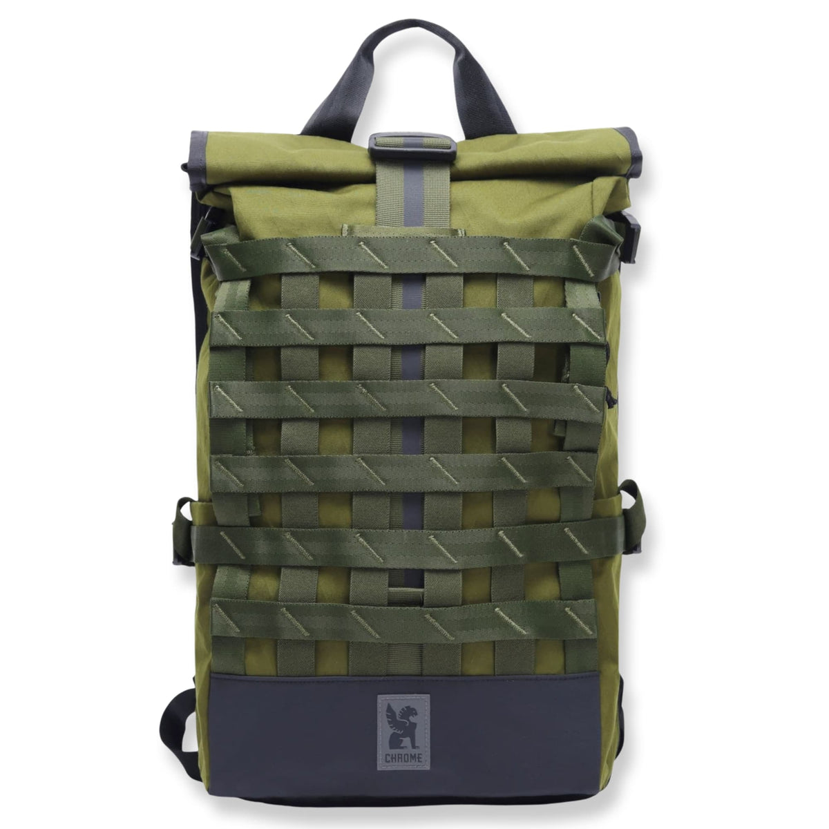 Chrome Industries Barrage Pack 22L in Moss X — angle view 2 # color_Moss X
