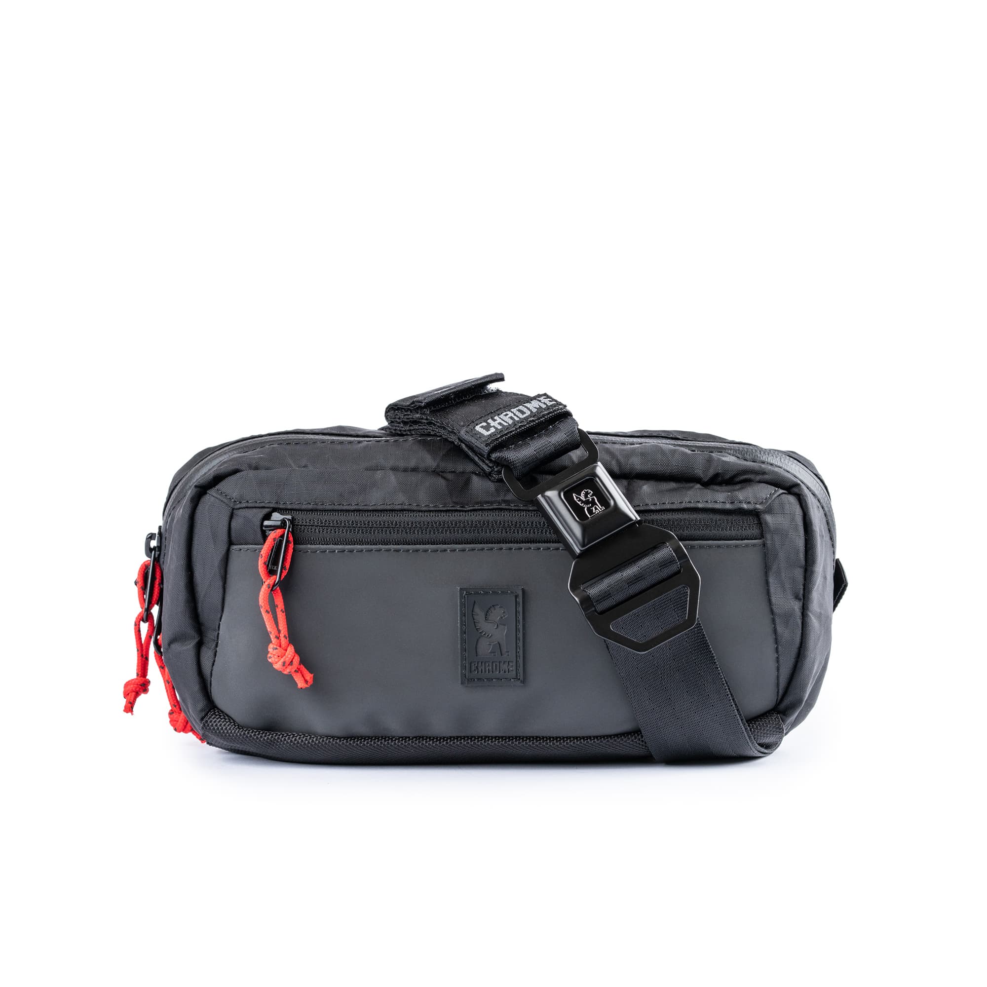 Chrome Industries Micro Kadet Sling Bag 3L in Black XRF — angle view 3 # color_Black XRF