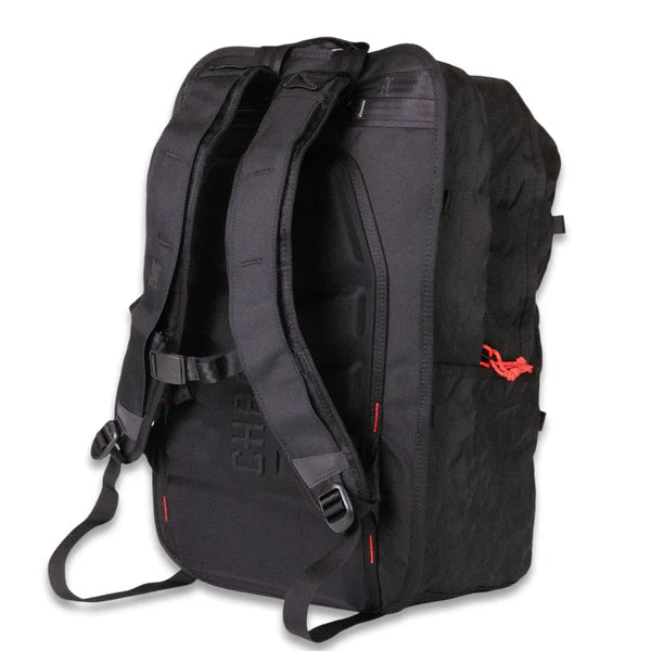 Chrome Industries Cohesive 2.0 38L travel pack – black, side profile view
