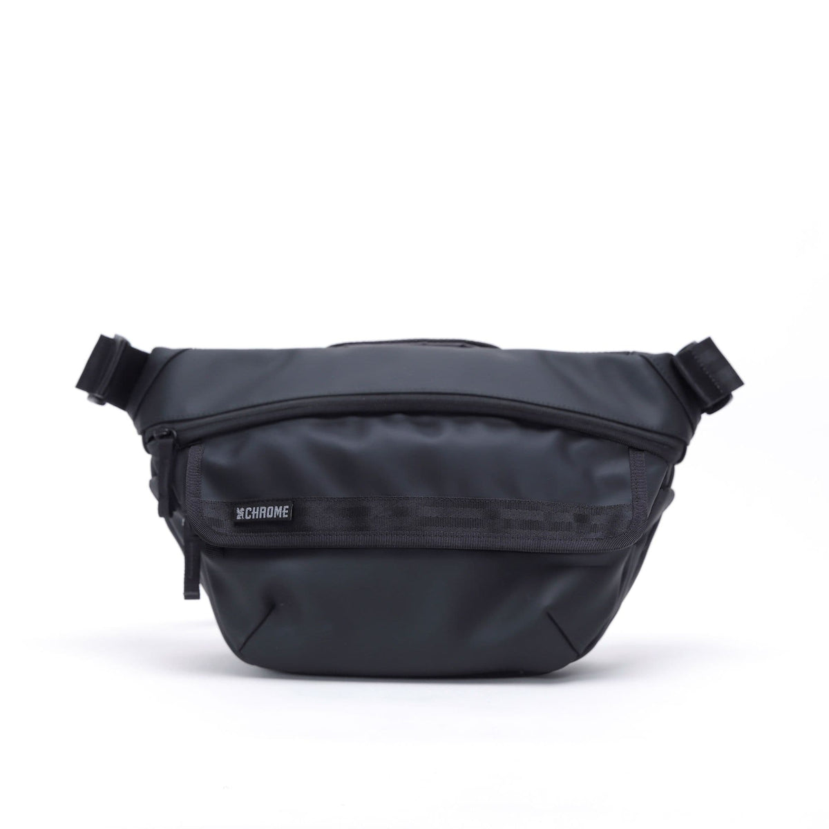 Chrome Industries Bot Flap Sling 5L in Matte Black — angle view 2
