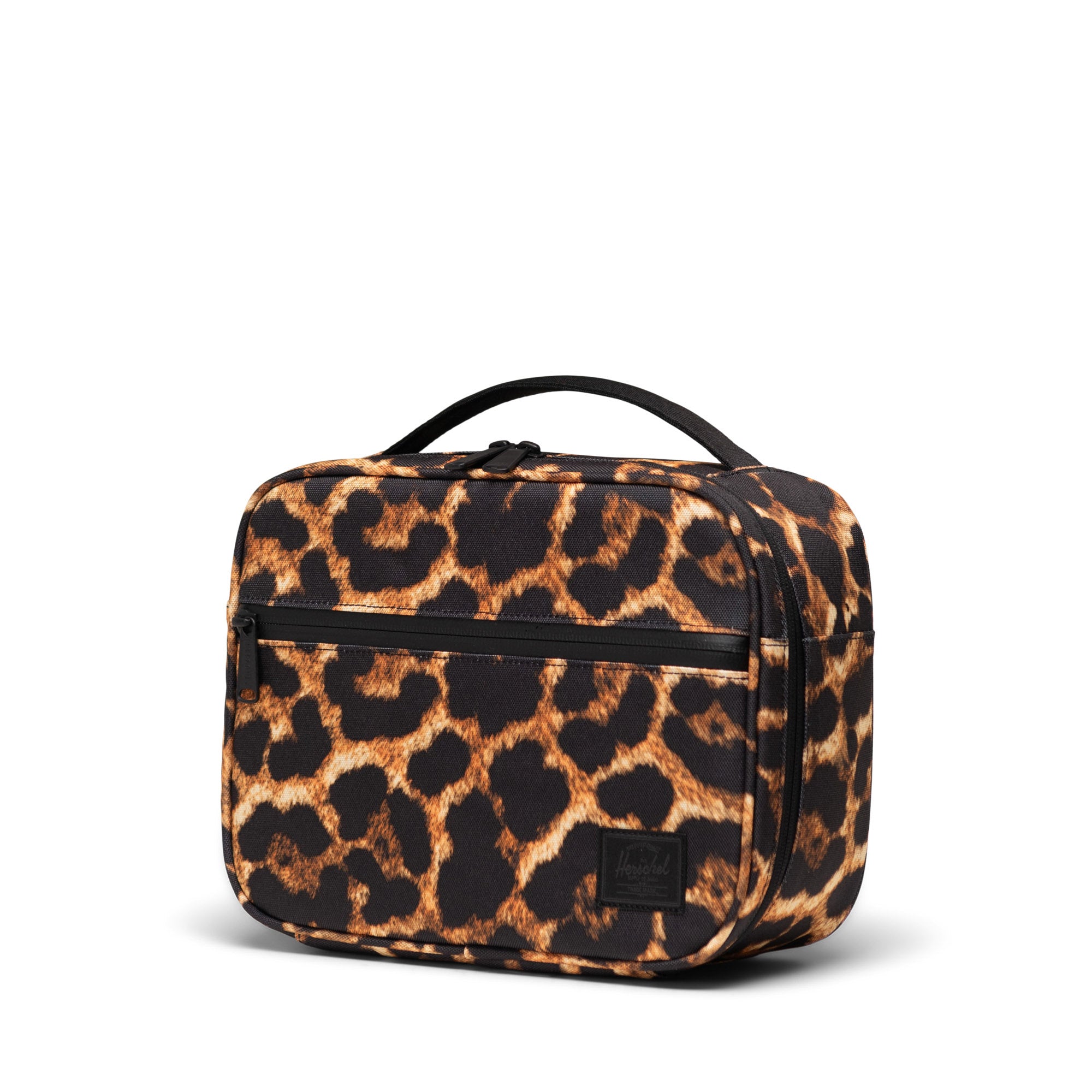 Herschel Pop Quiz Lunch Box 5L in Digi Leopard Light — three-quarter view