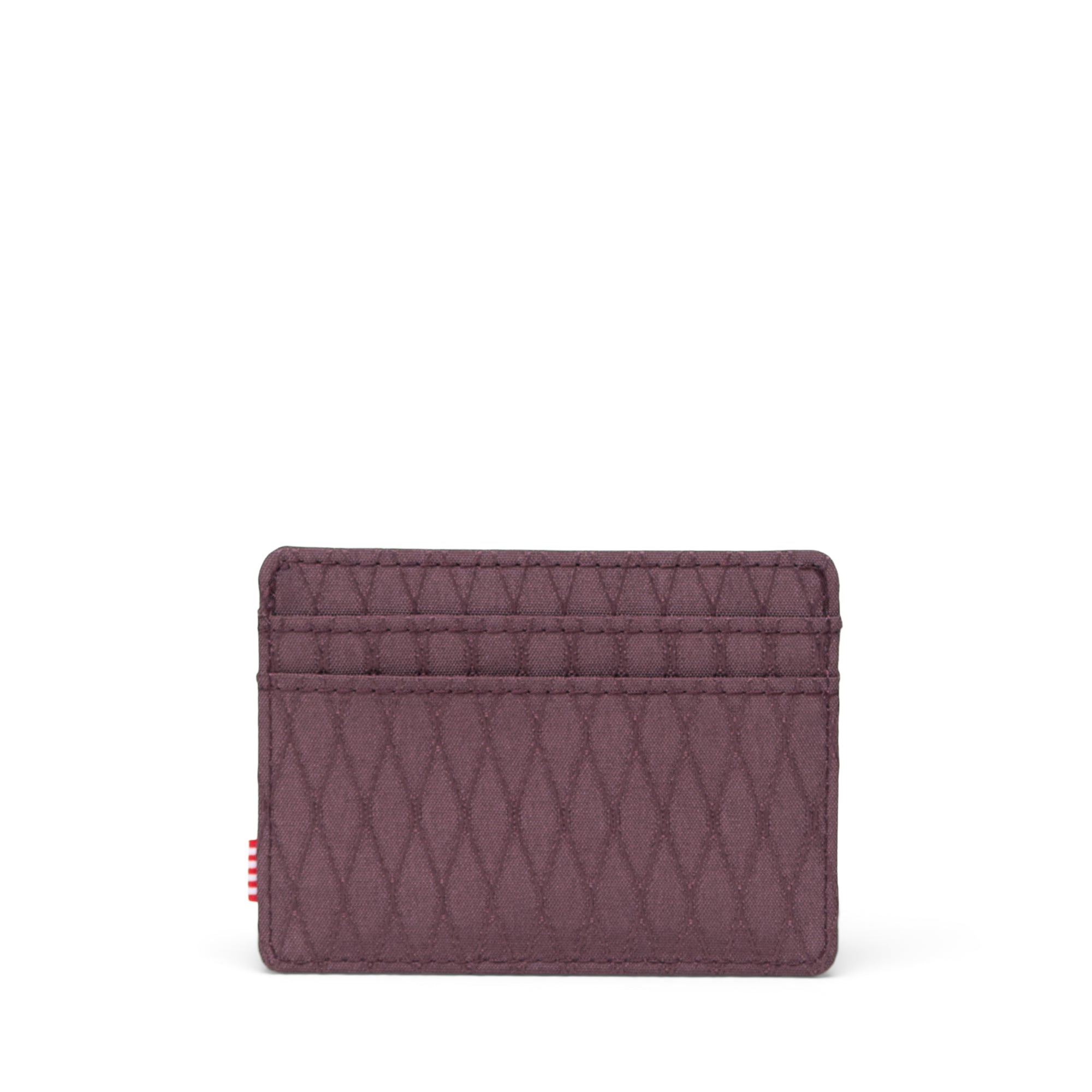 Herschel Charlie Cardholder Wallet RFID in Huckleberry Diamond — back view # color_Huckleberry Diamond