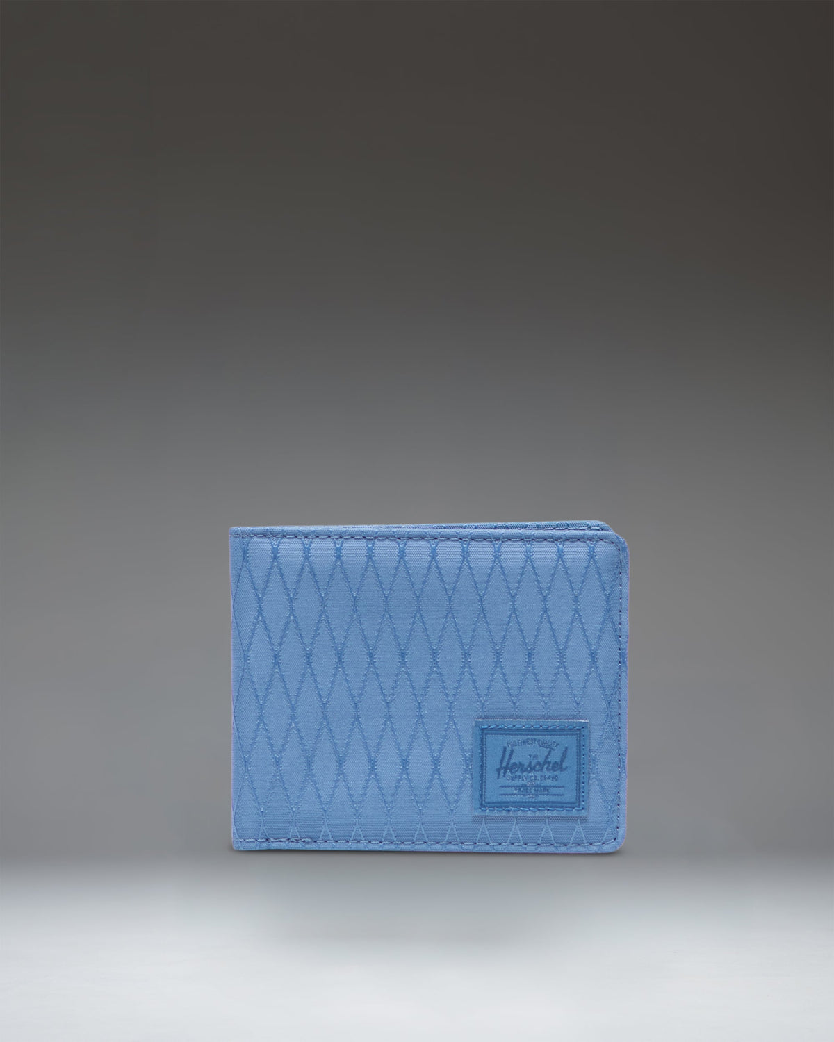 Herschel Roy Wallet RFID in Moonlight Blue Diamond — front view # color_Moonlight Blue Diamond