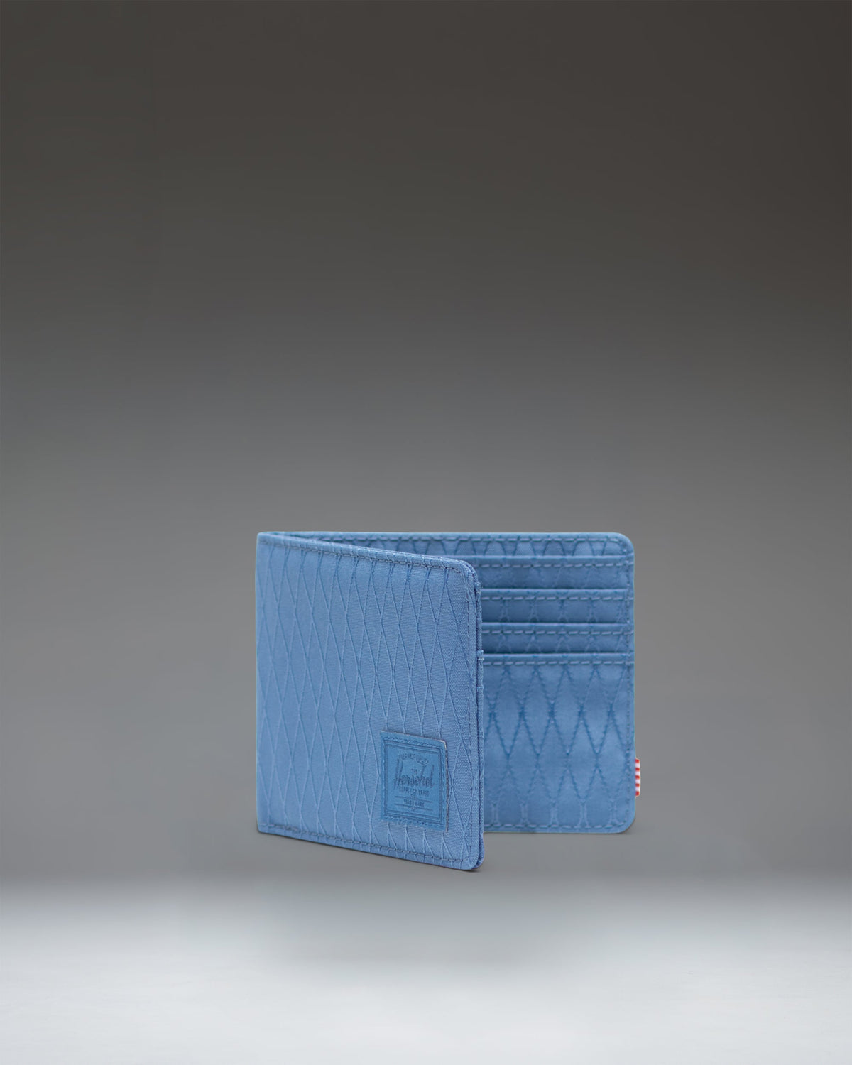 Herschel Roy Wallet RFID in Moonlight Blue Diamond — interior view # color_Moonlight Blue Diamond