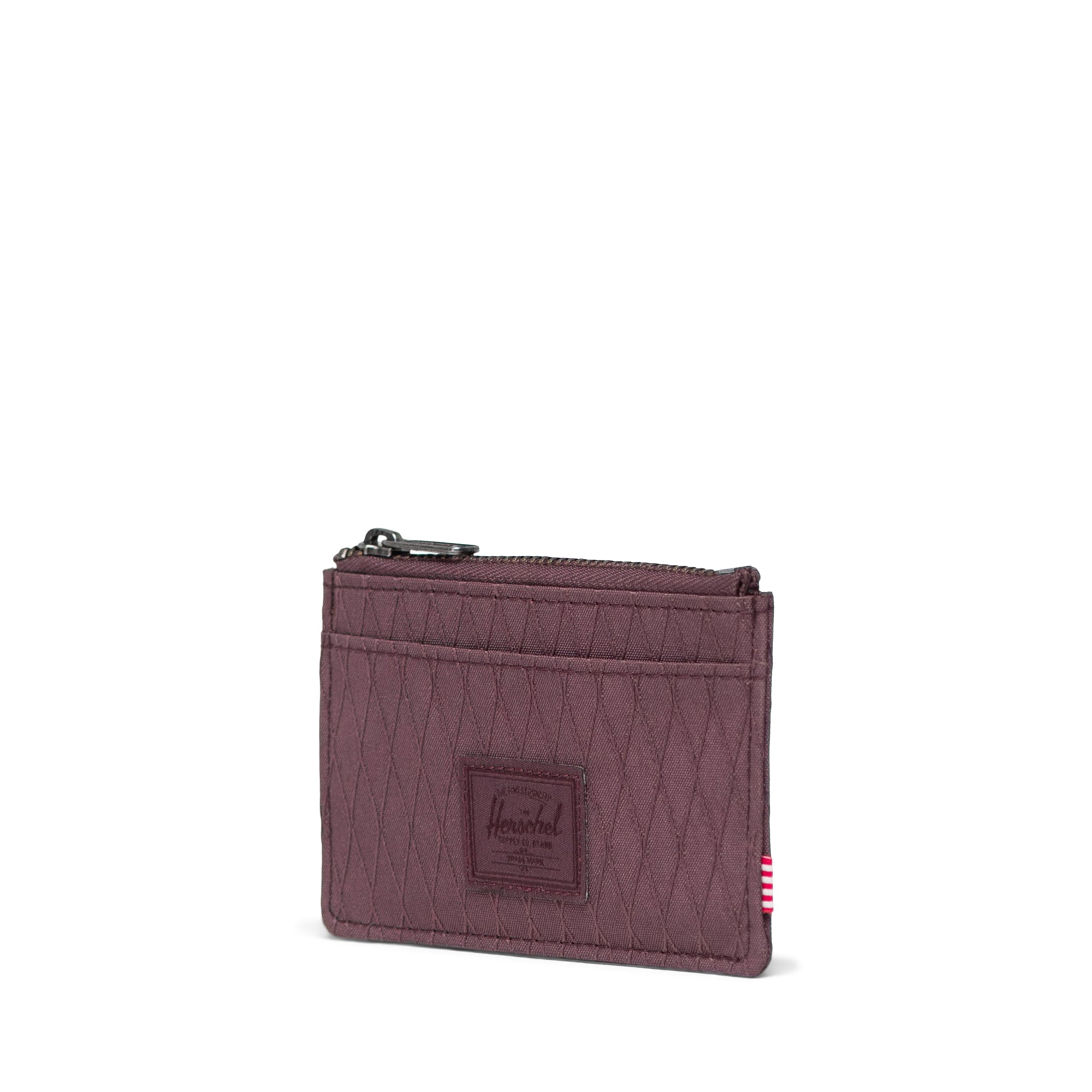 Herschel Oscar Cardholder Wallet RFID in Huckleberry Diamond — three-quarter view