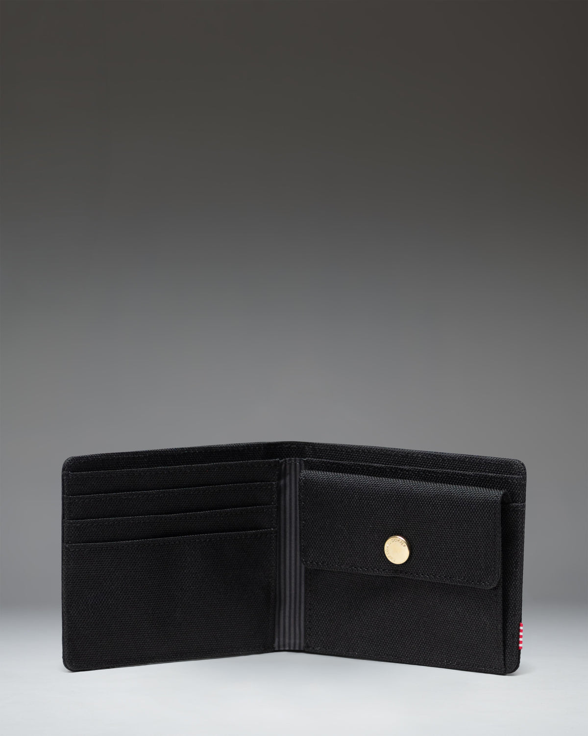 Herschel Roy Coin Wallet RFID in Black — interior view